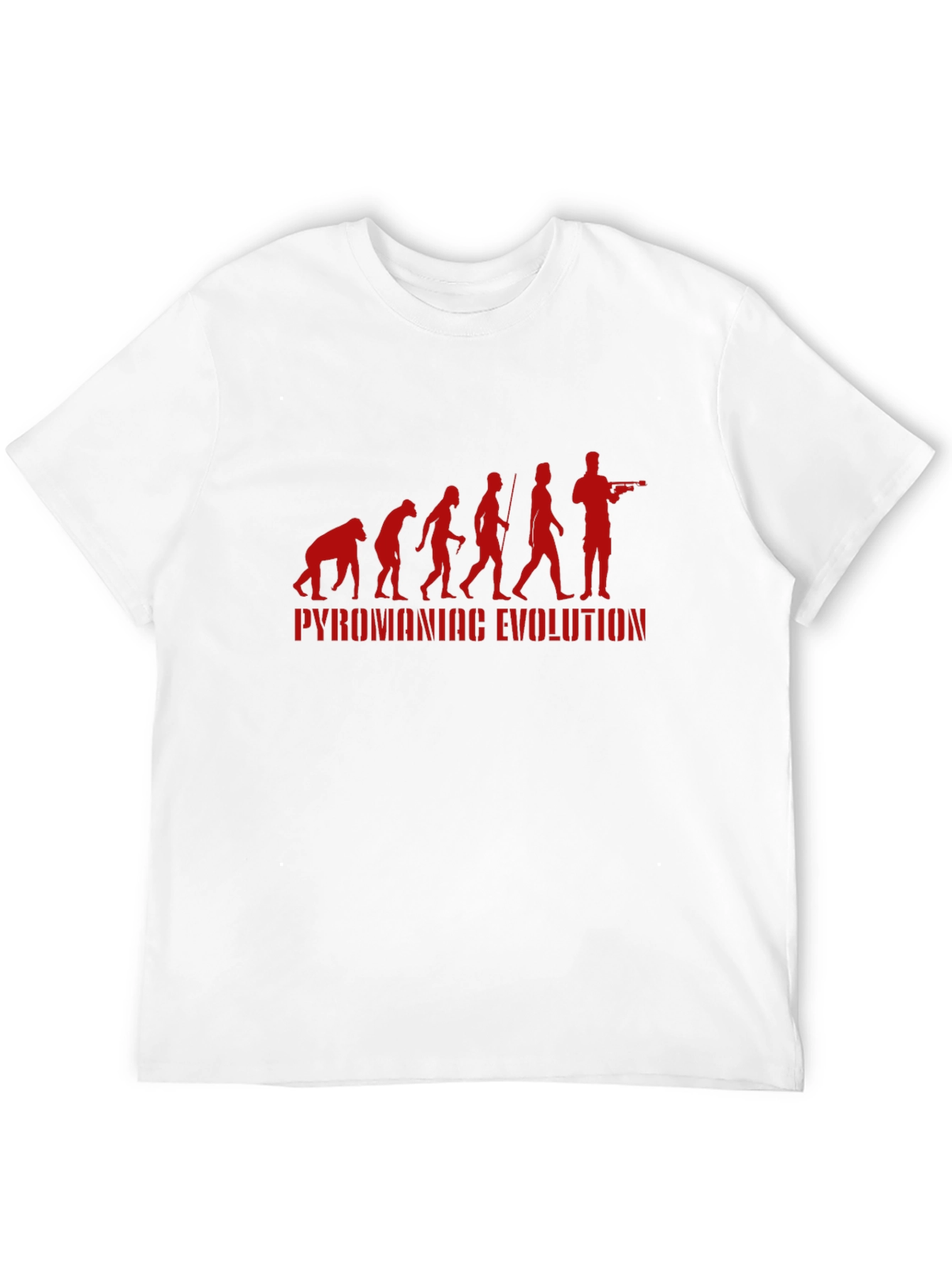Pyromaniac Evolution T-Shirt - Funny Graphic Tee