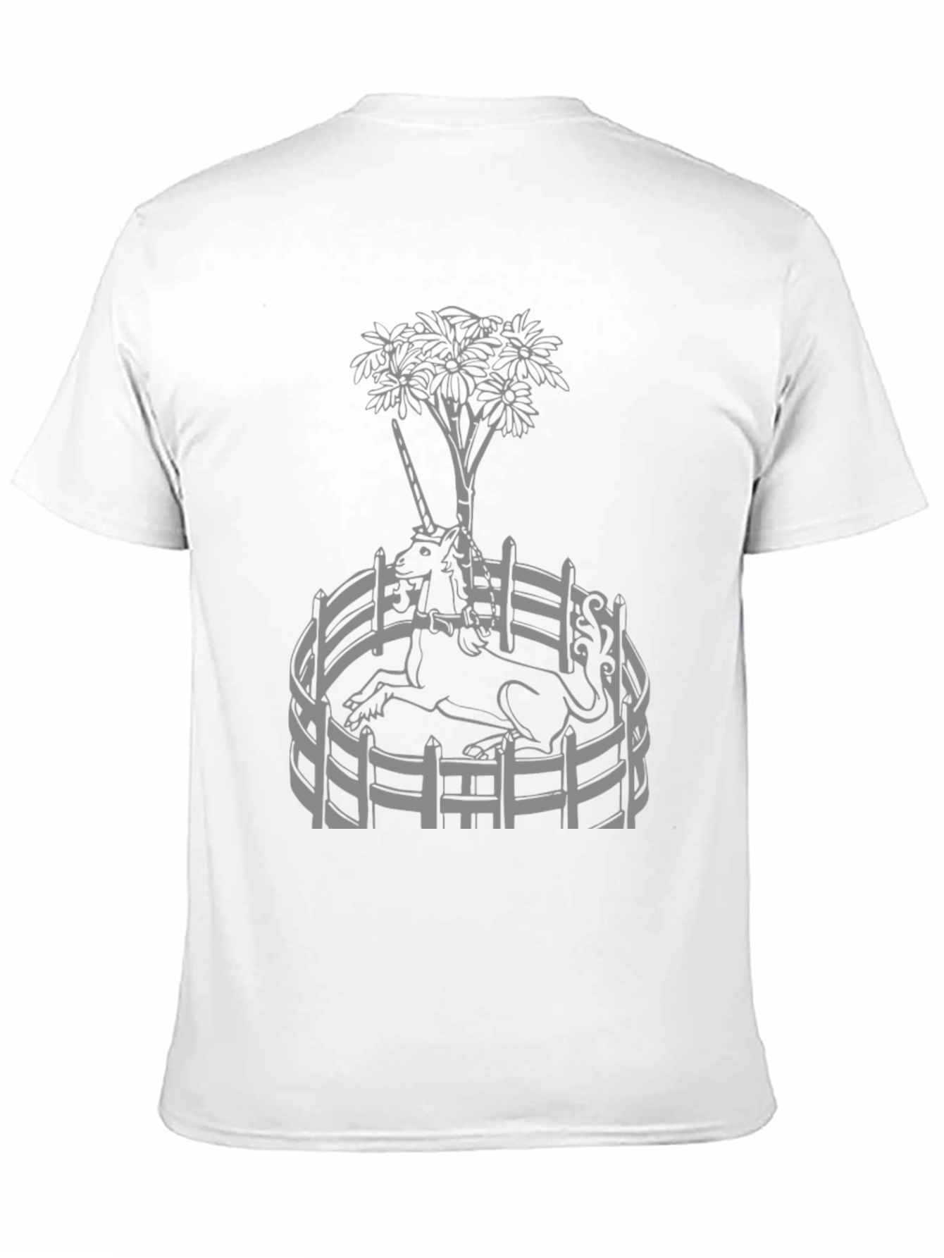 Unicorn Garden Graphic Tee - Black
