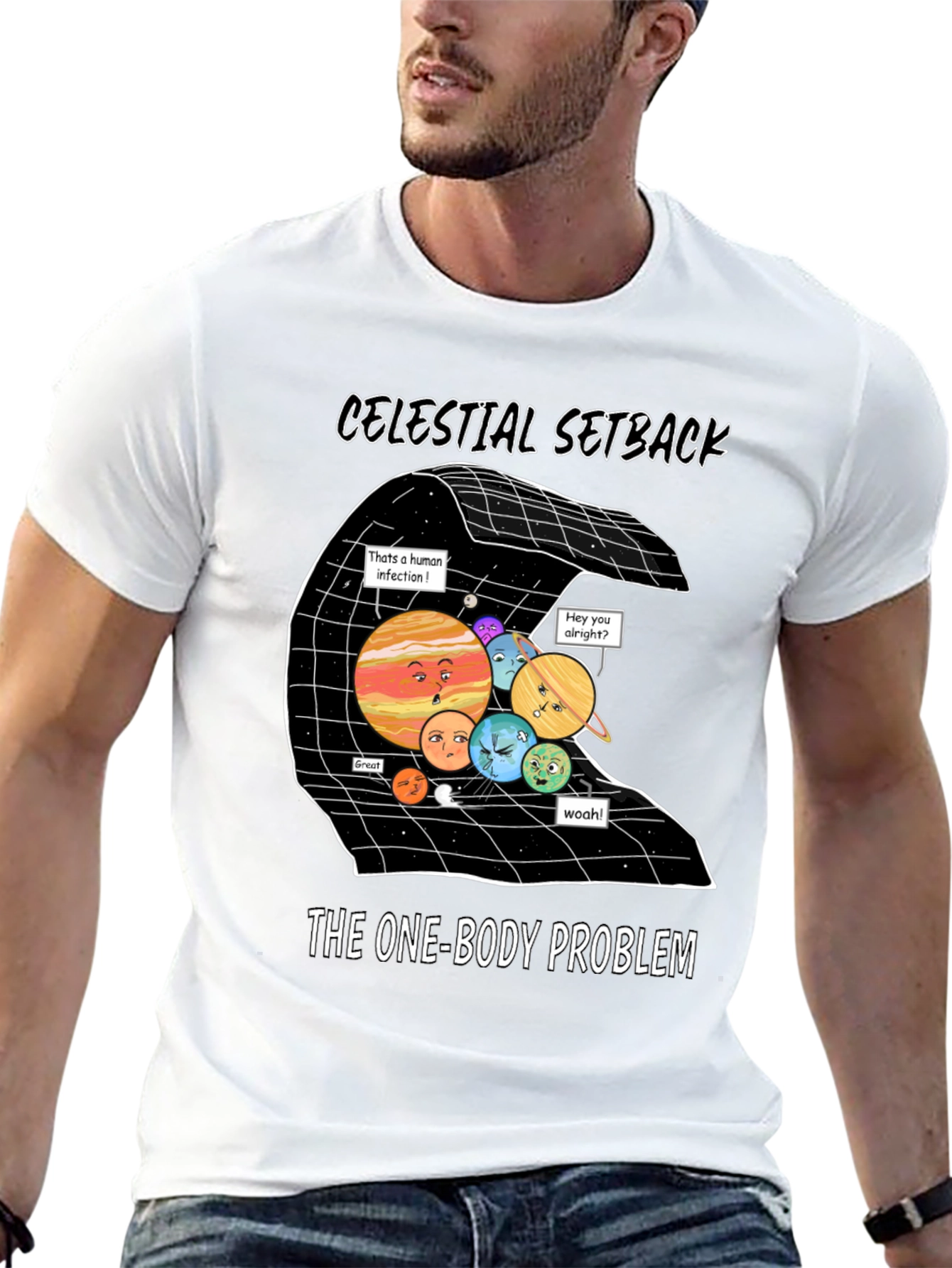 Celestial Setback One-Body Problem Graphic Tee