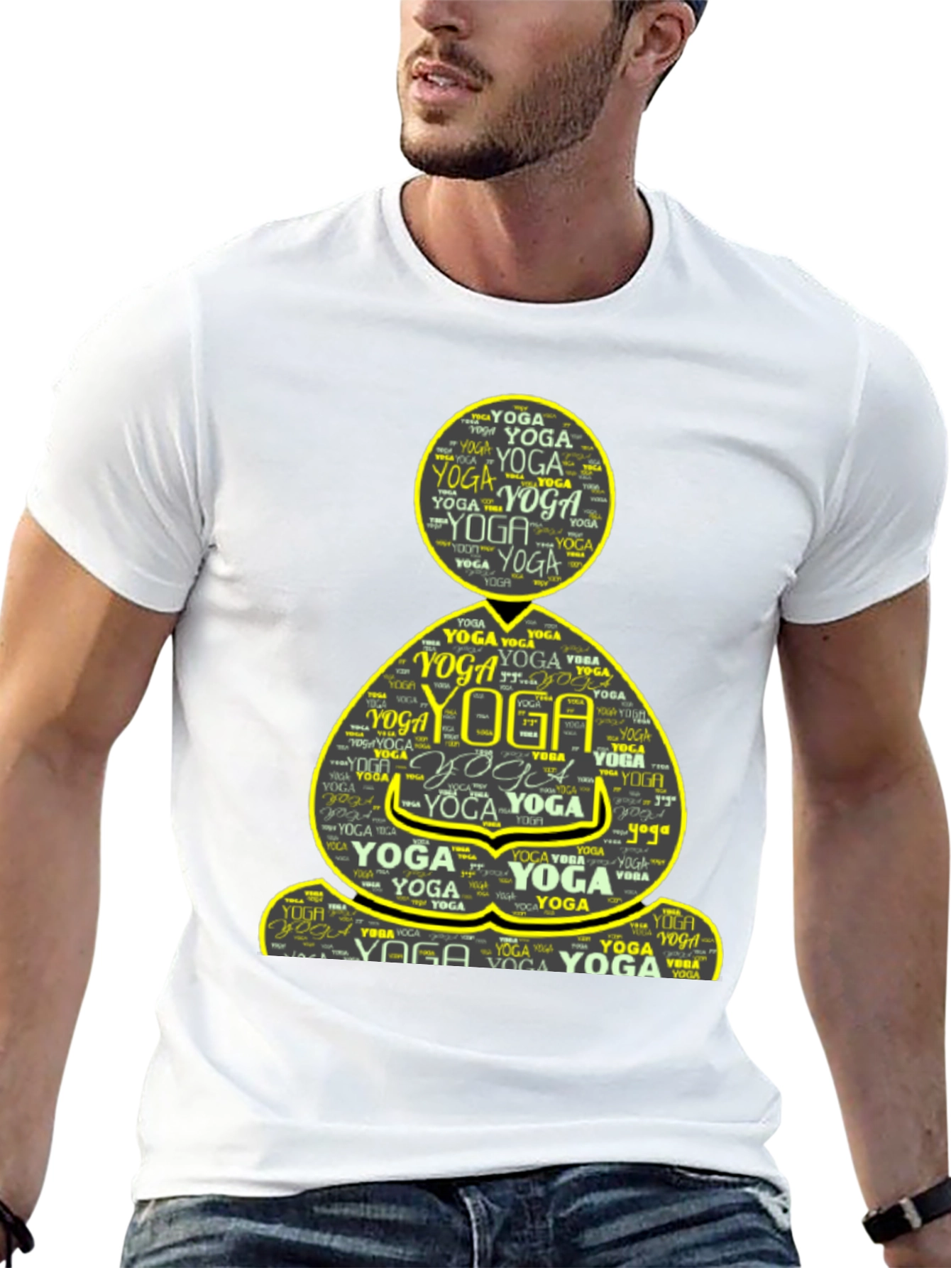 Yoga Word Art T-Shirt