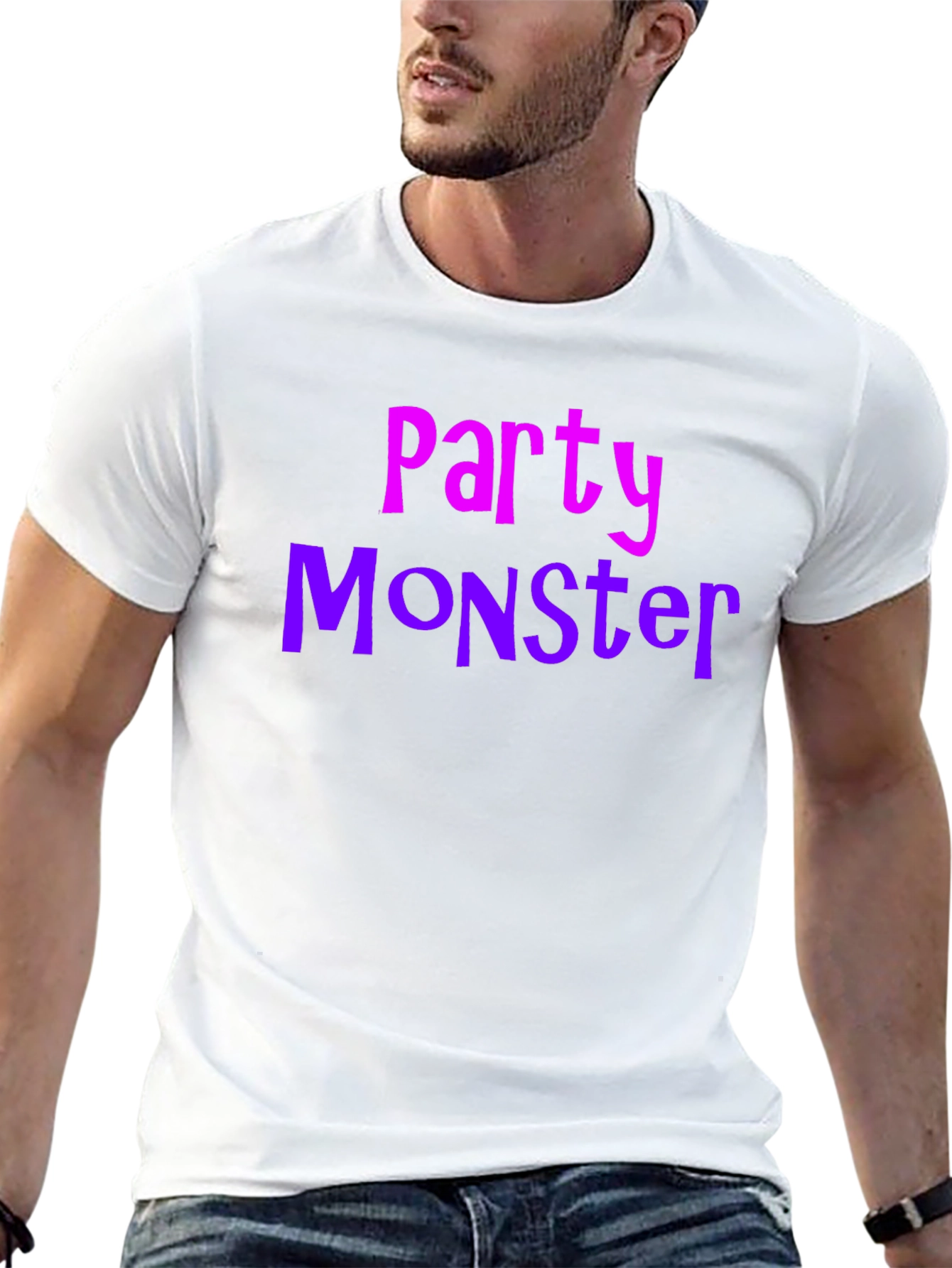 Party Monster Graphic T-Shirt - Black Cotton