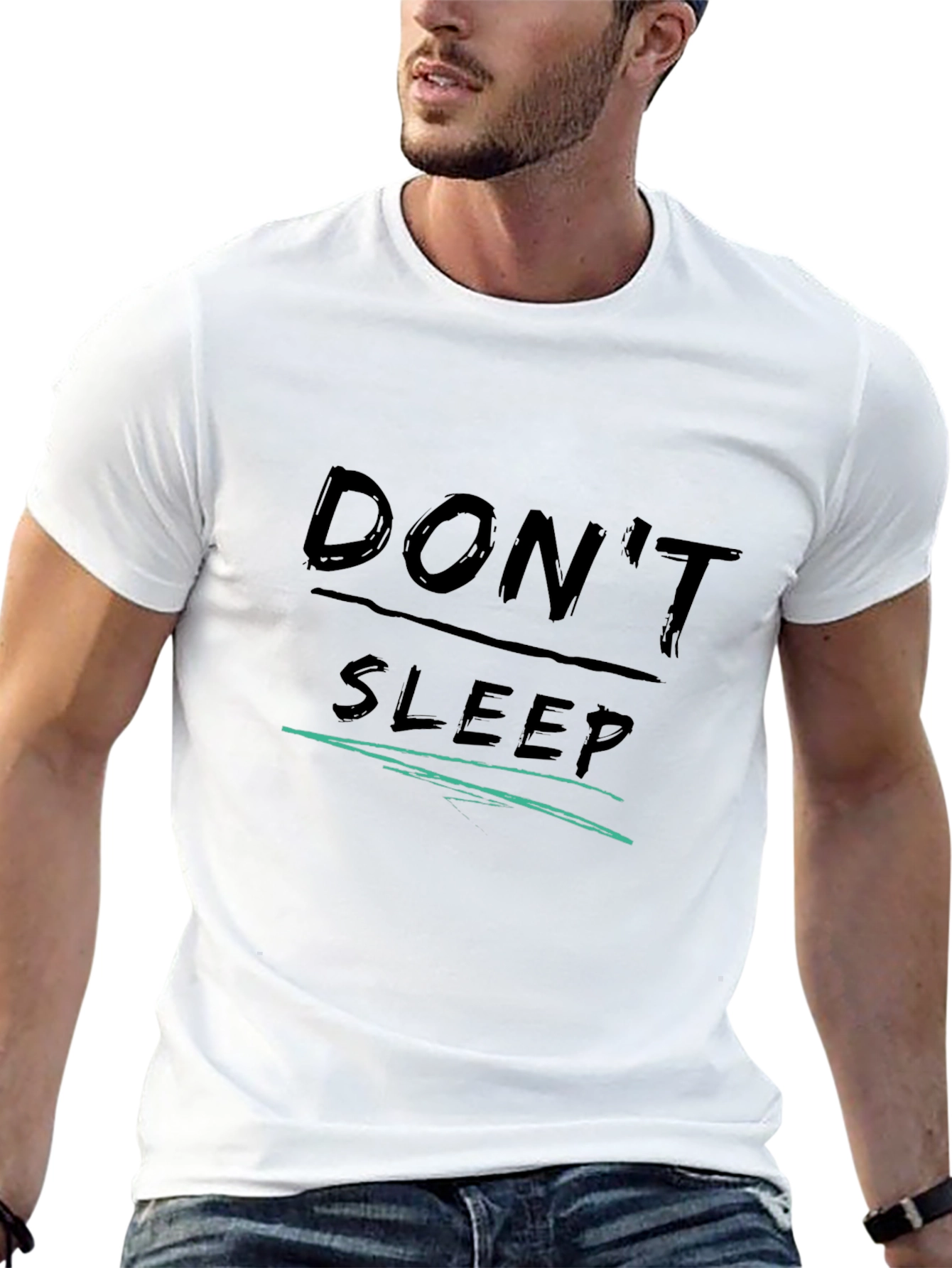 Dont Sleep Graphic Tee - Black