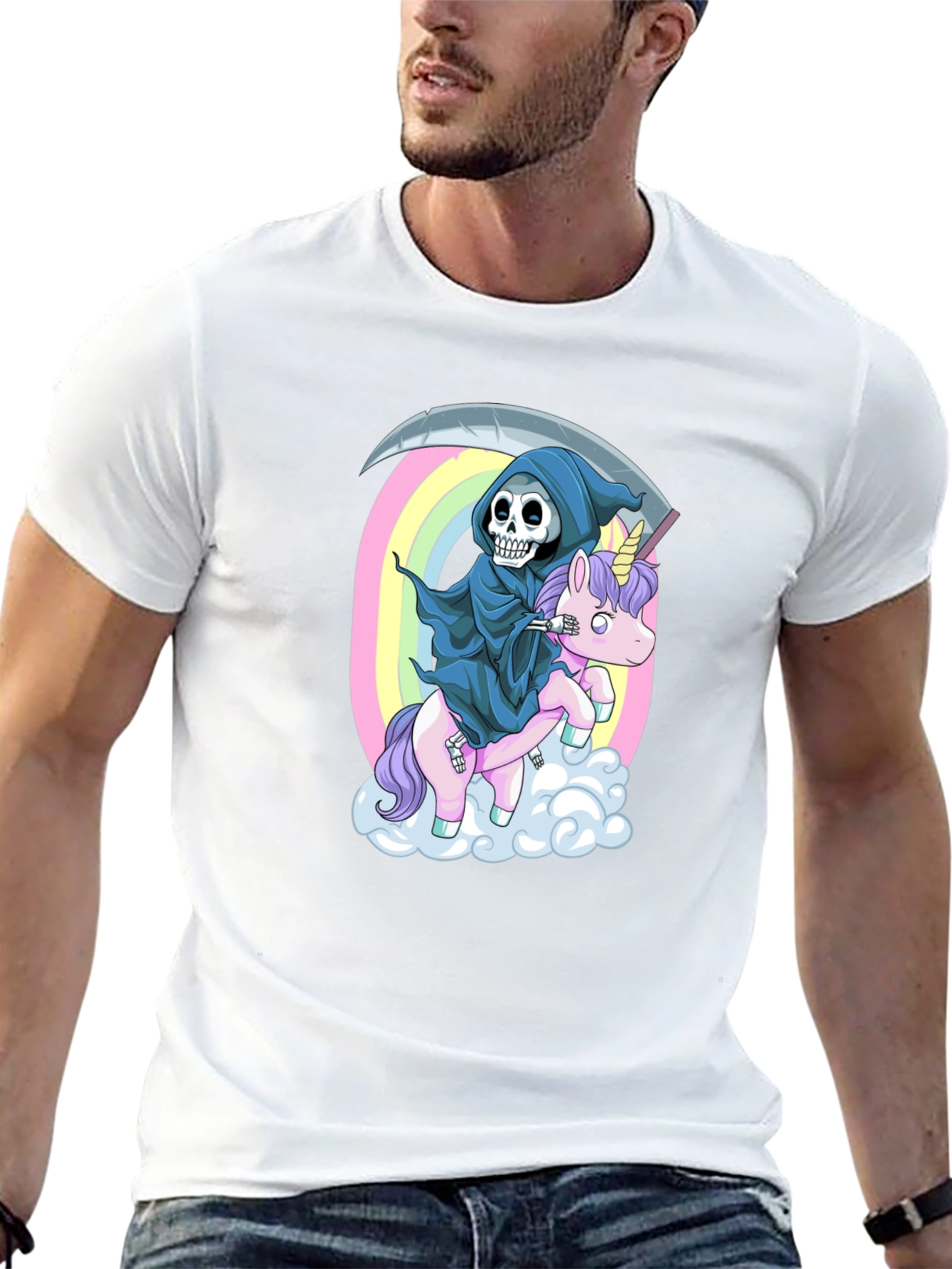 Grim Reaper Unicorn T-Shirt