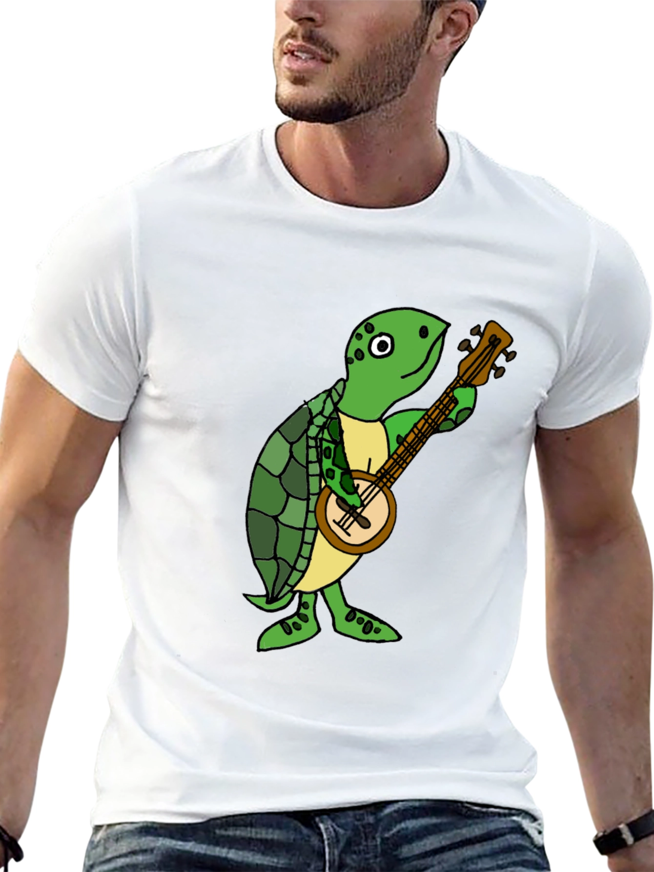 Turtle Banjo Player T-Shirt