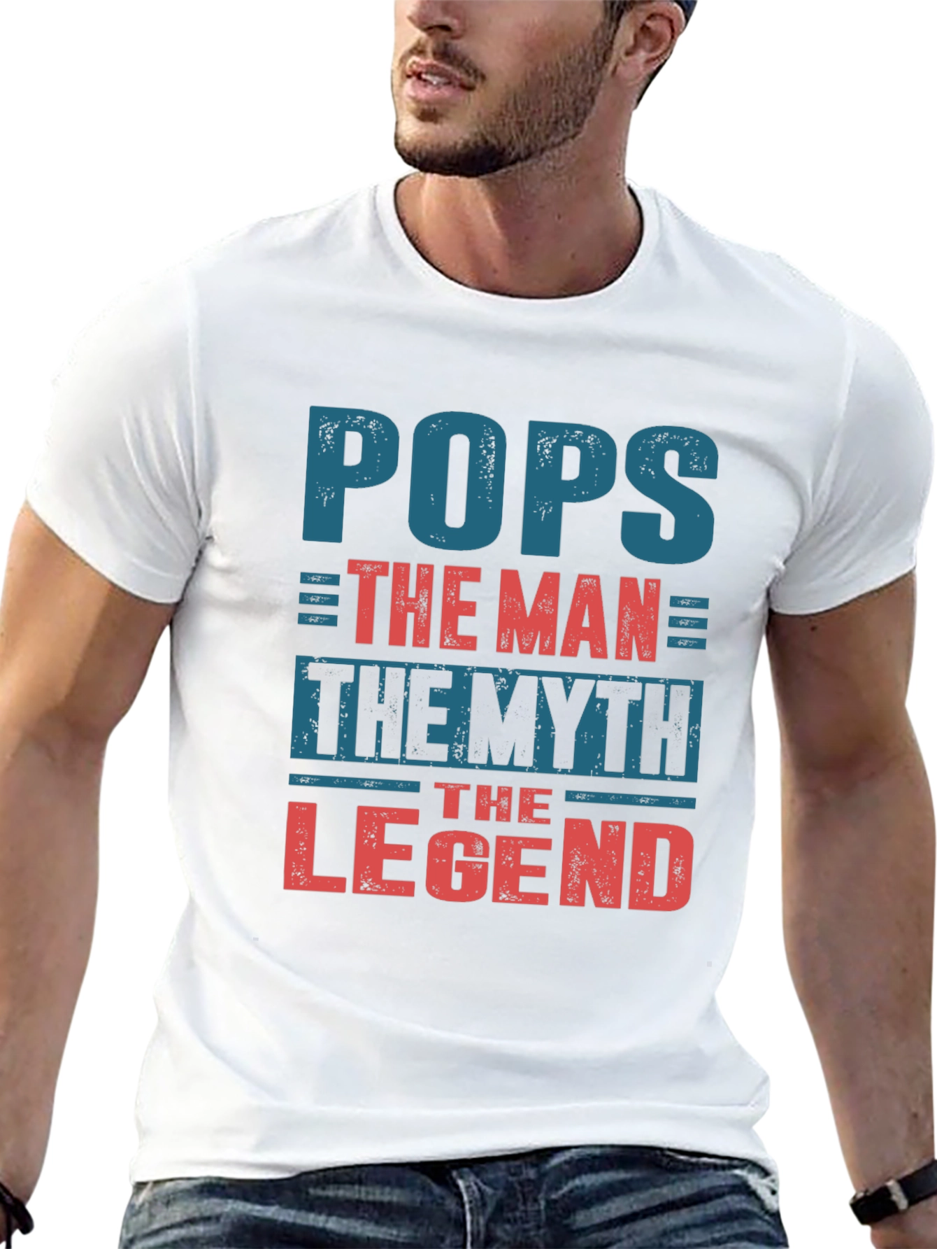 Pops The Man The Myth The Legend Graphic T-Shirt