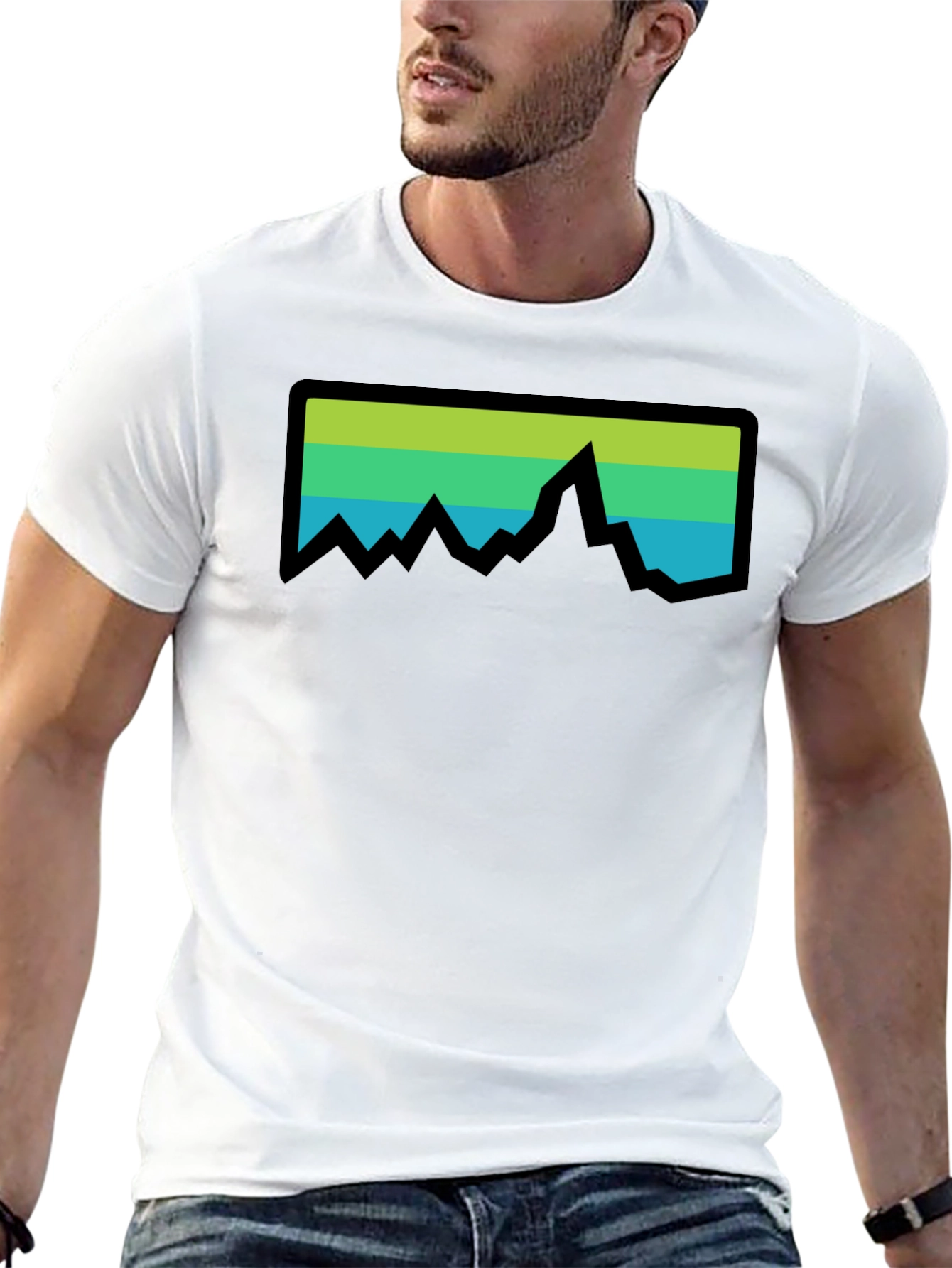 Mountain Range Graphic Tee - Black