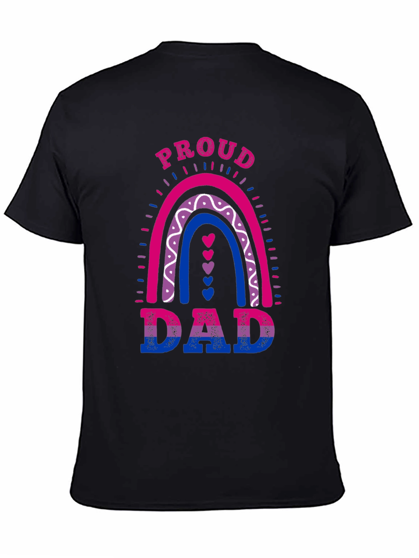 Proud Dad Bi Rainbow T-Shirt