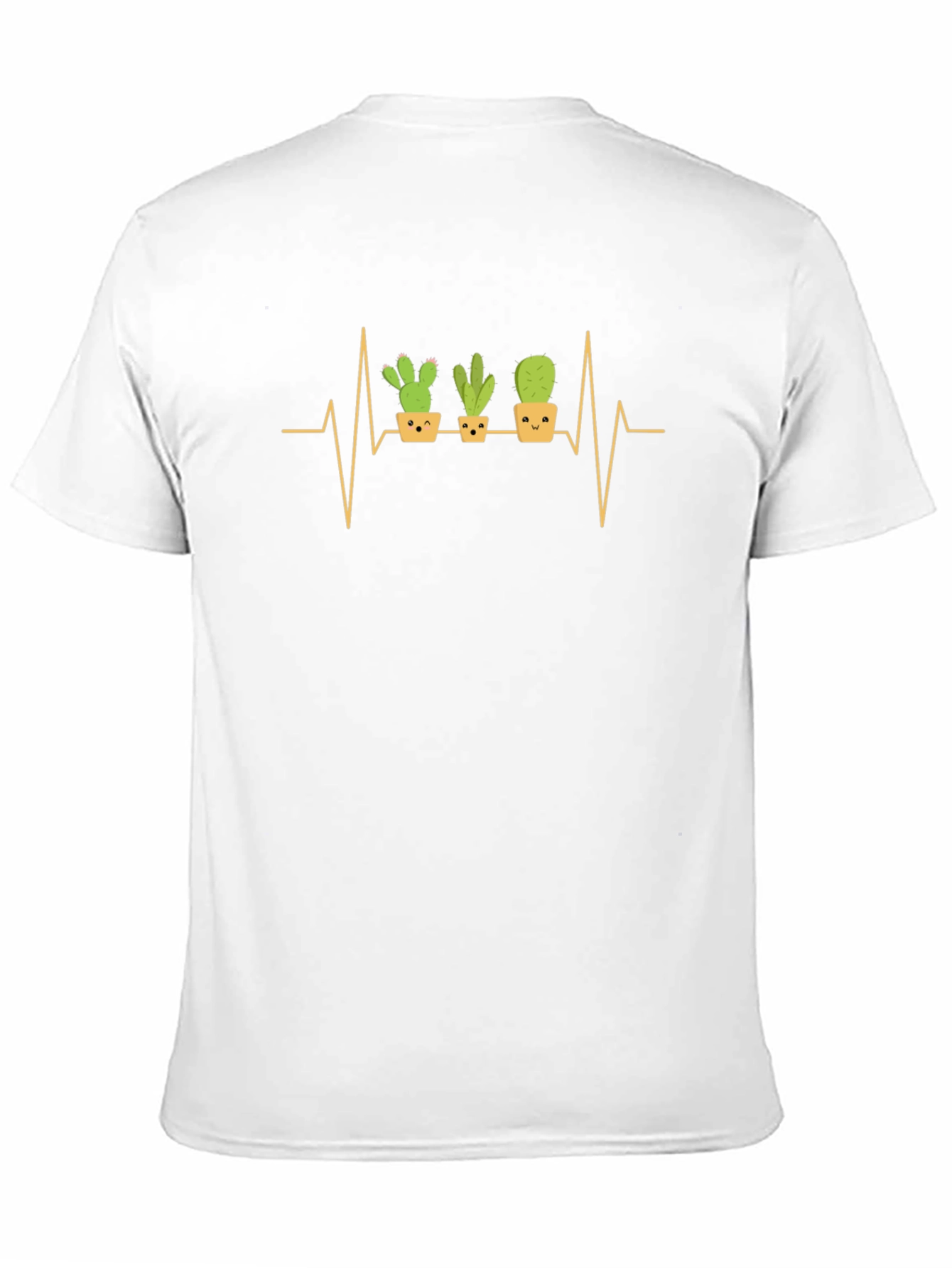 Cactus Heartbeat T-Shirt - Quirky Graphic Tee