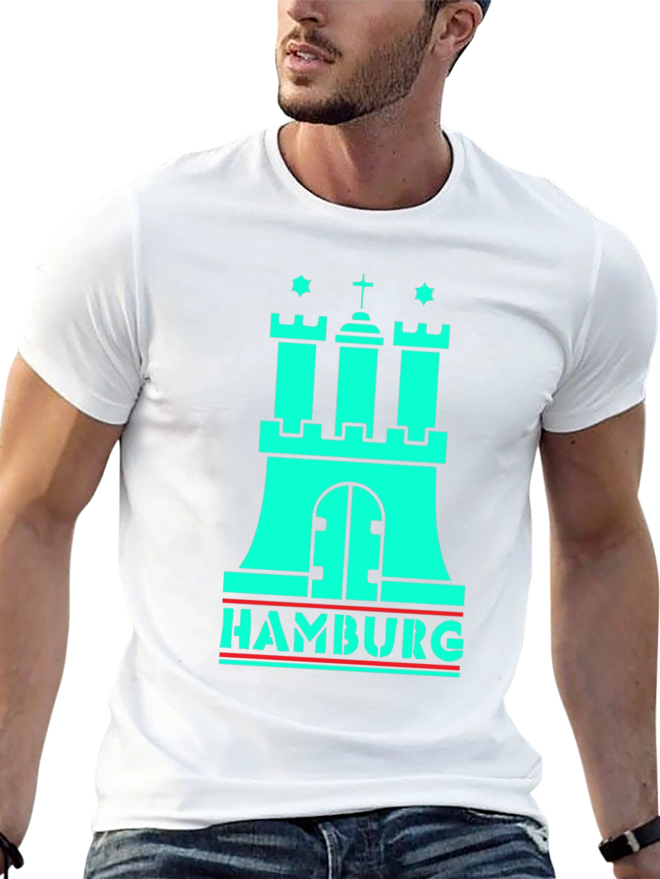 Hamburg Castle Graphic Tee - Black T-Shirt