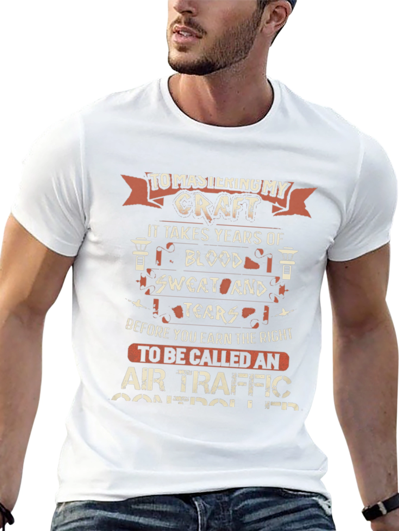 Air Traffic Controller T-Shirt: Craft Blood Sweat & Tears