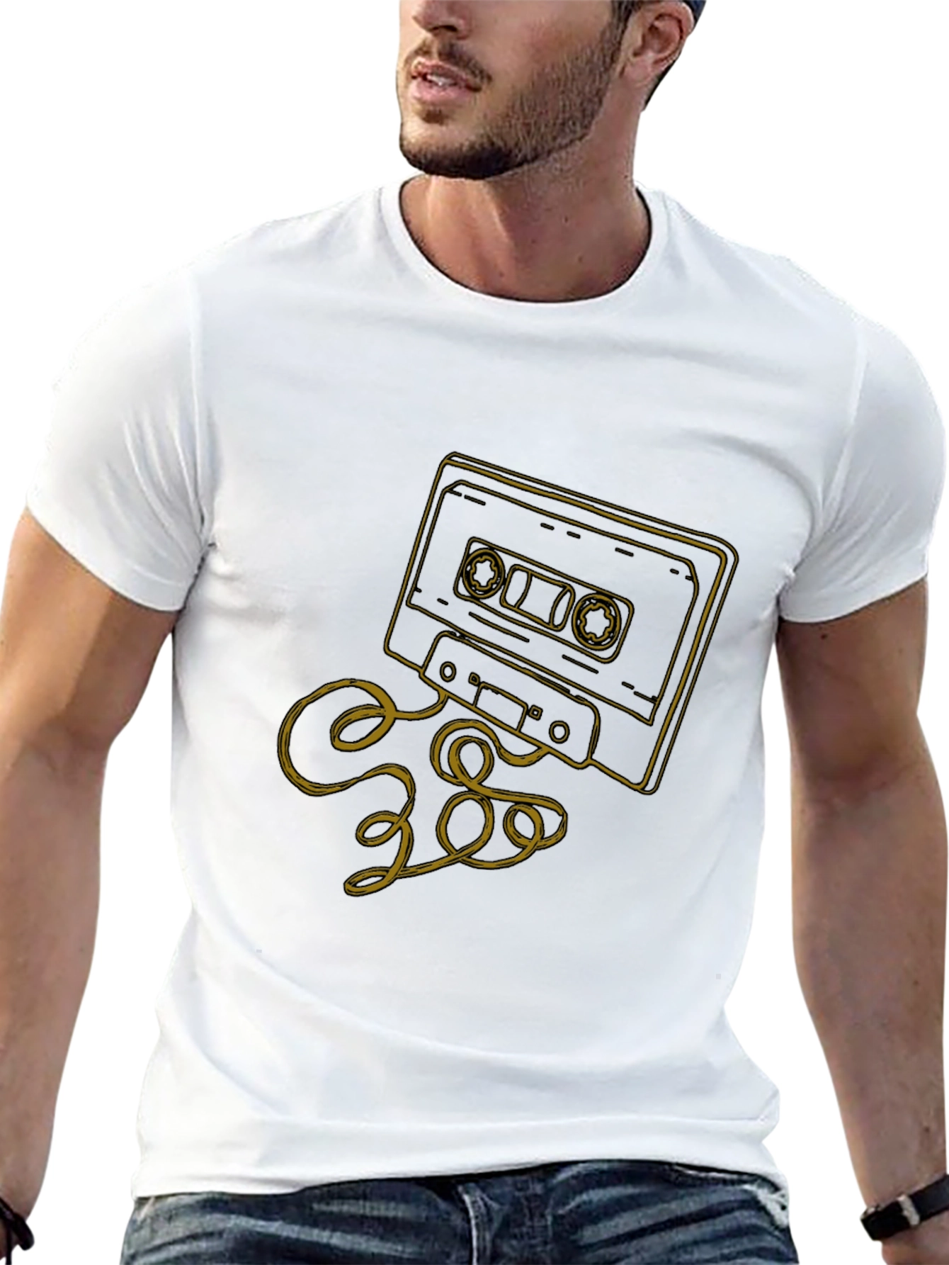 Retro Cassette Tape Graphic T-Shirt - Classic Style