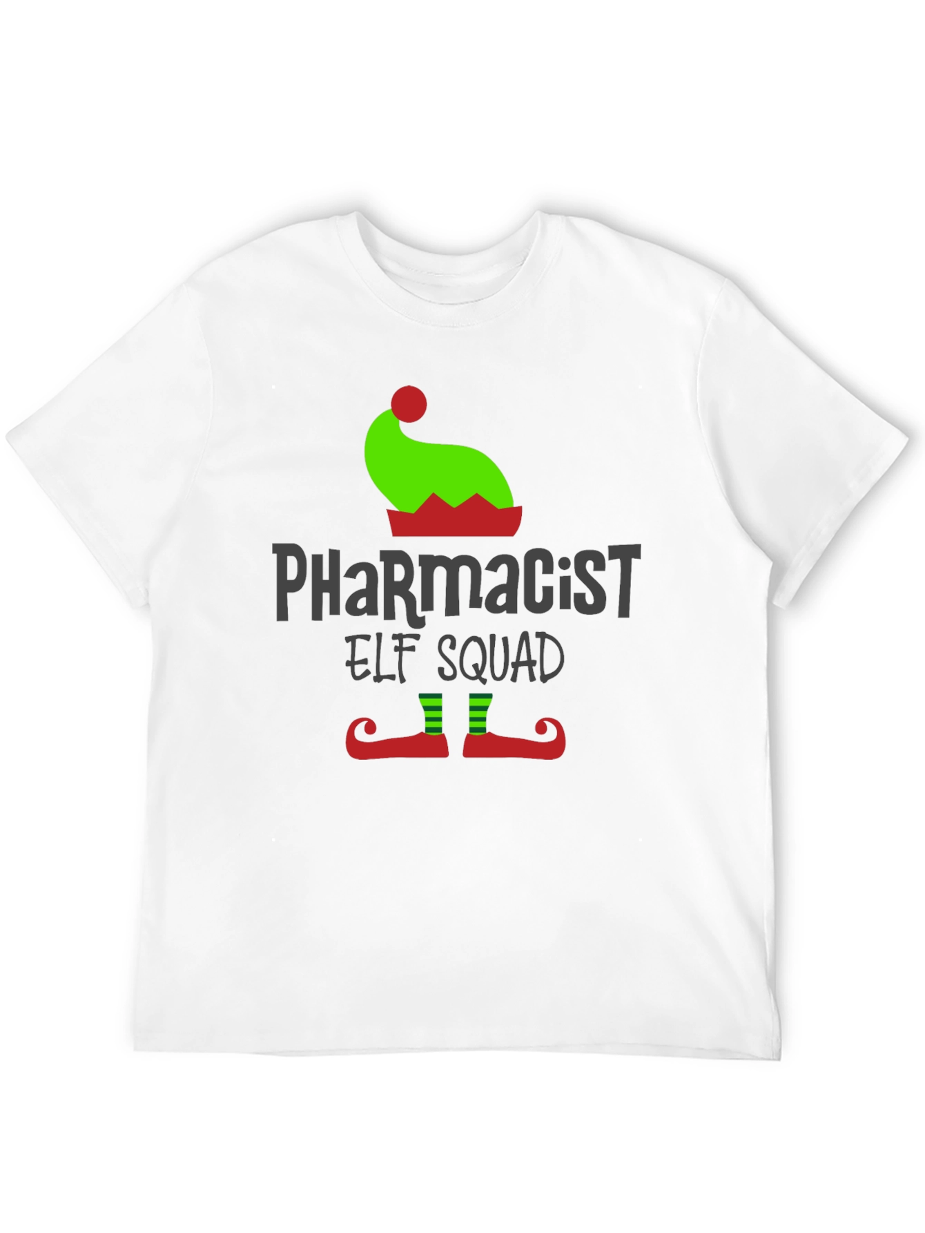 Pharmacist Elf Squad Christmas T-Shirt