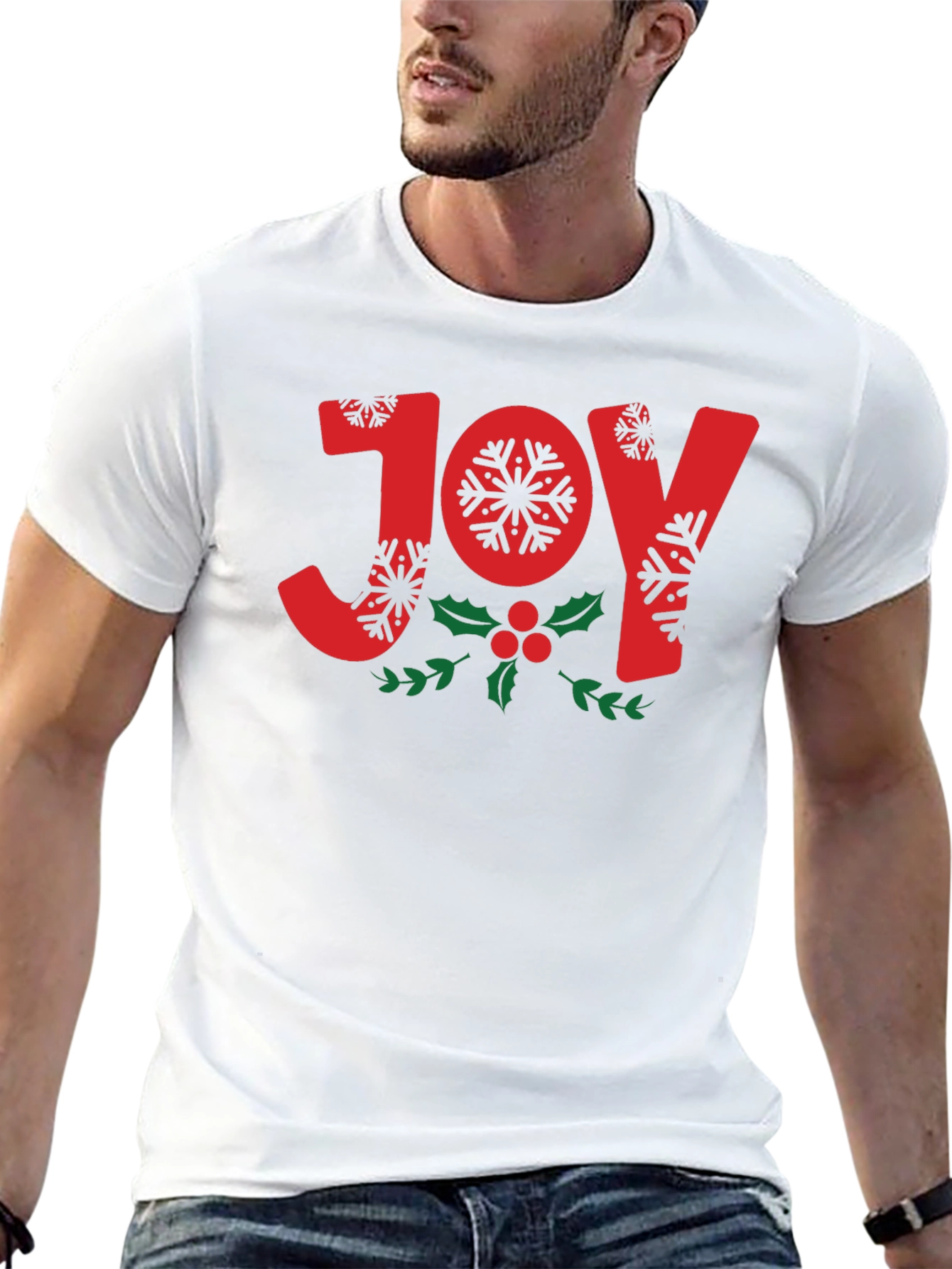 Joy Snowflake Holiday T-Shirt