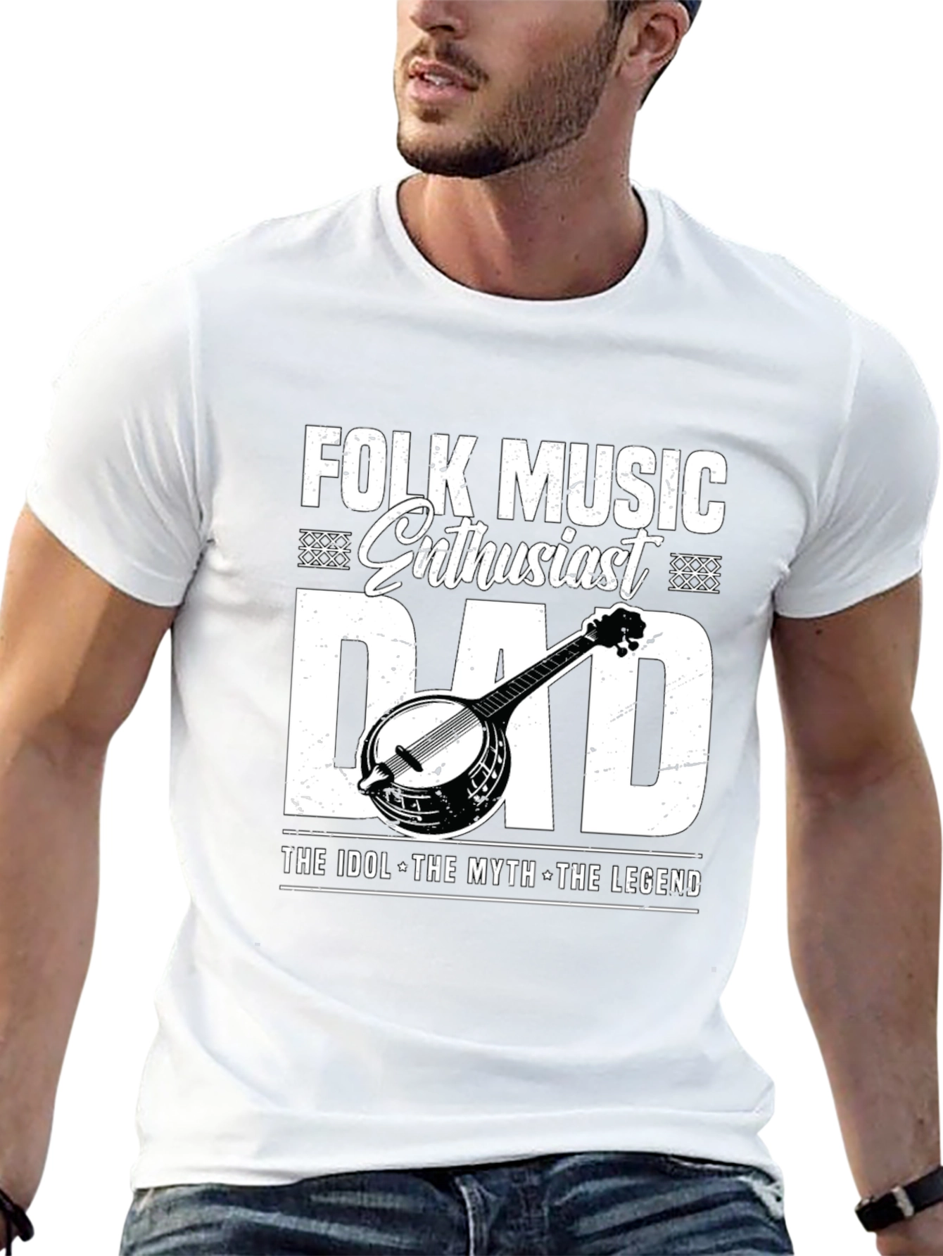 Folk Music Enthusiast Dad T-Shirt
