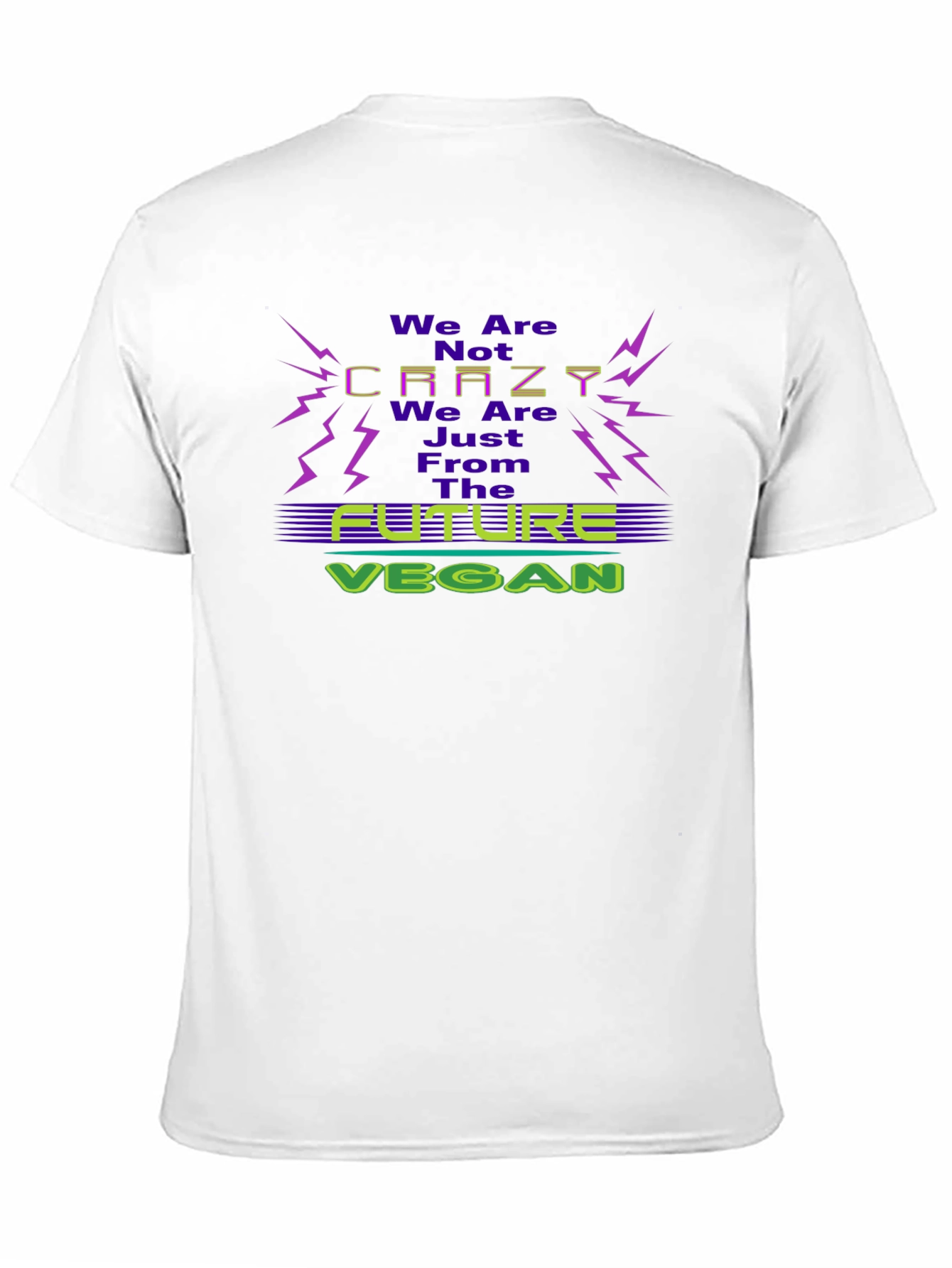 Future Vegan Graphic Tee - Black Cotton Blend