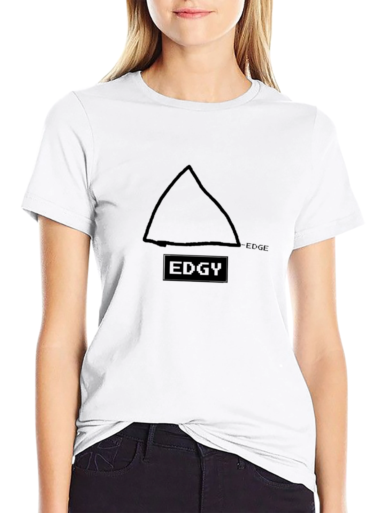 Edgy Graphic T-Shirt - Black Casual Tee