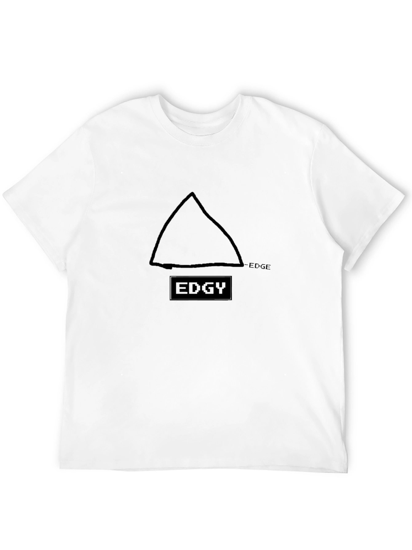 Edgy Graphic T-Shirt - Black Casual Tee
