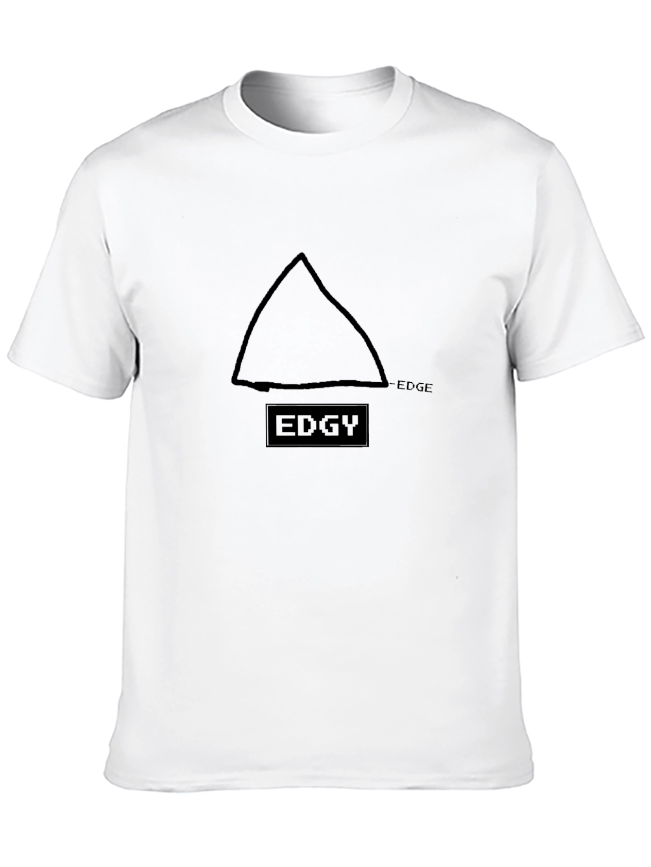 Edgy Graphic T-Shirt - Black Casual Tee