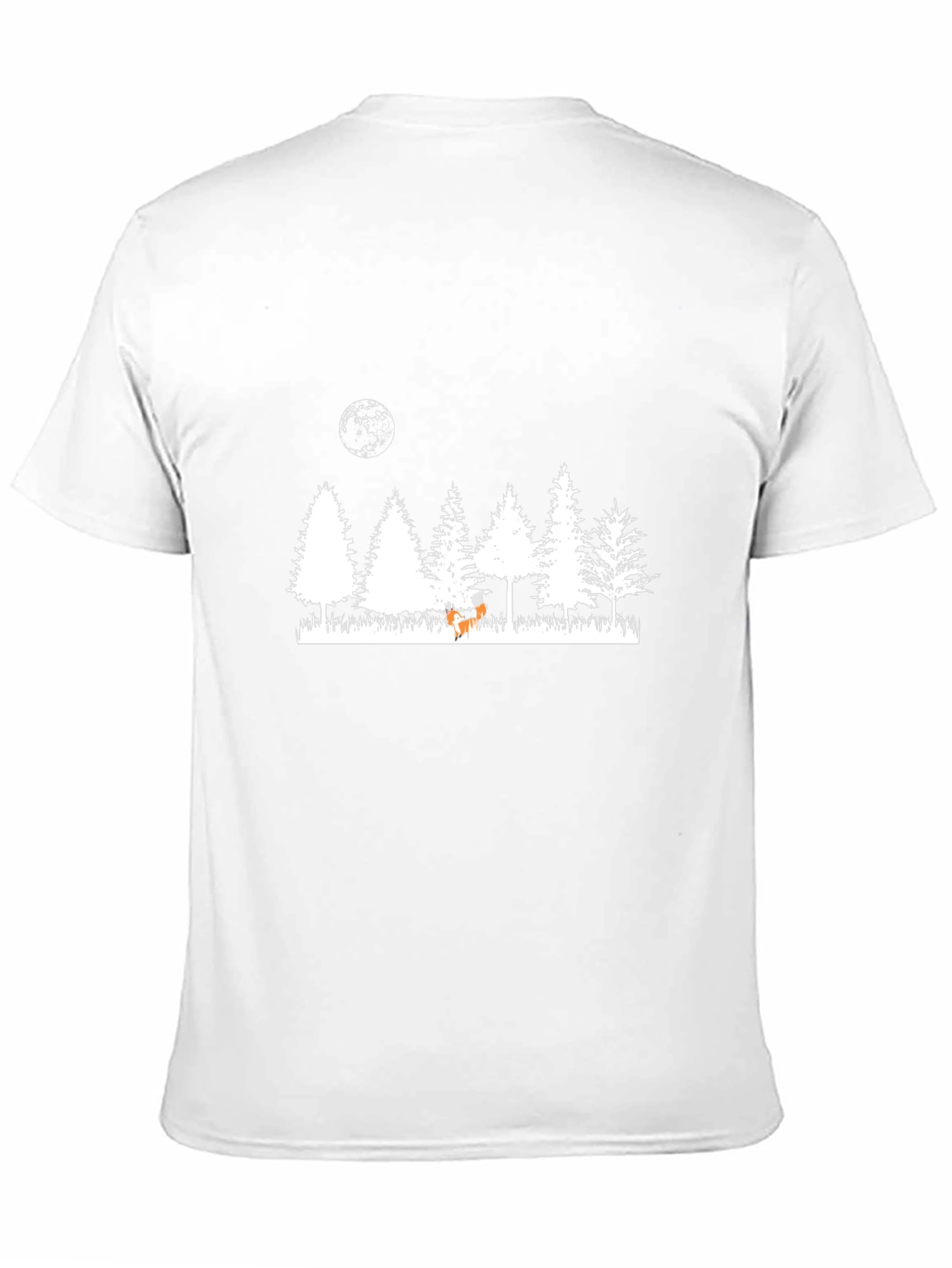 Nature Scene T-Shirt: Deer Moon & Forest