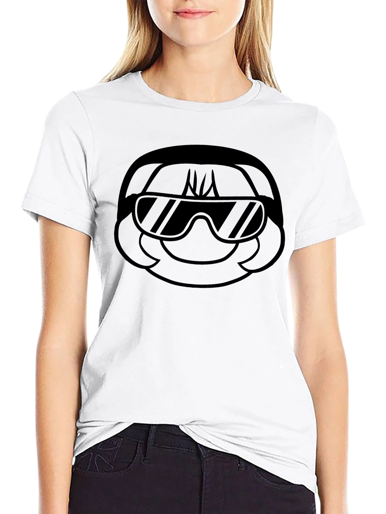 Cool Character Graphic Black T-Shirt