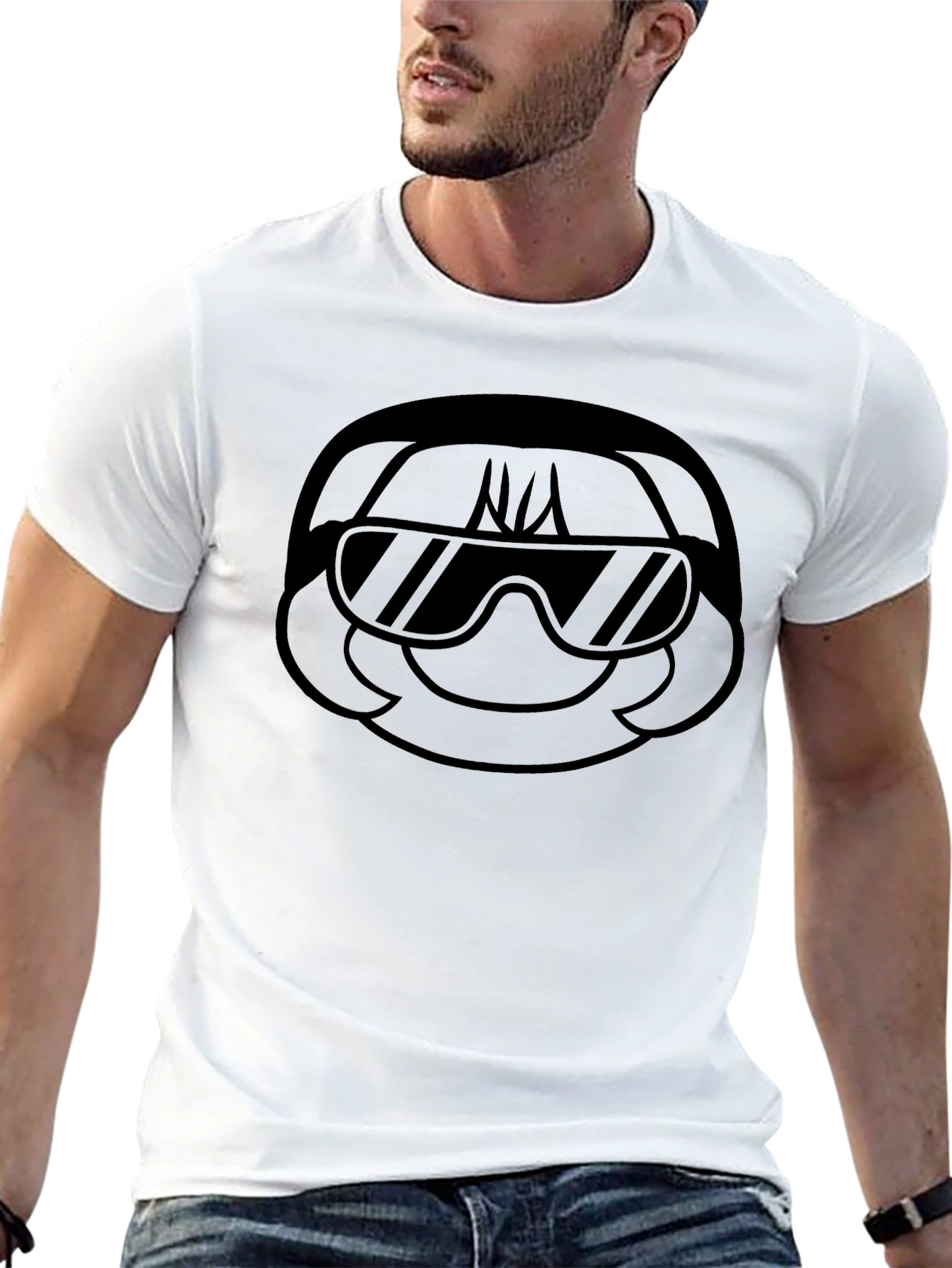 Cool Character Graphic Black T-Shirt
