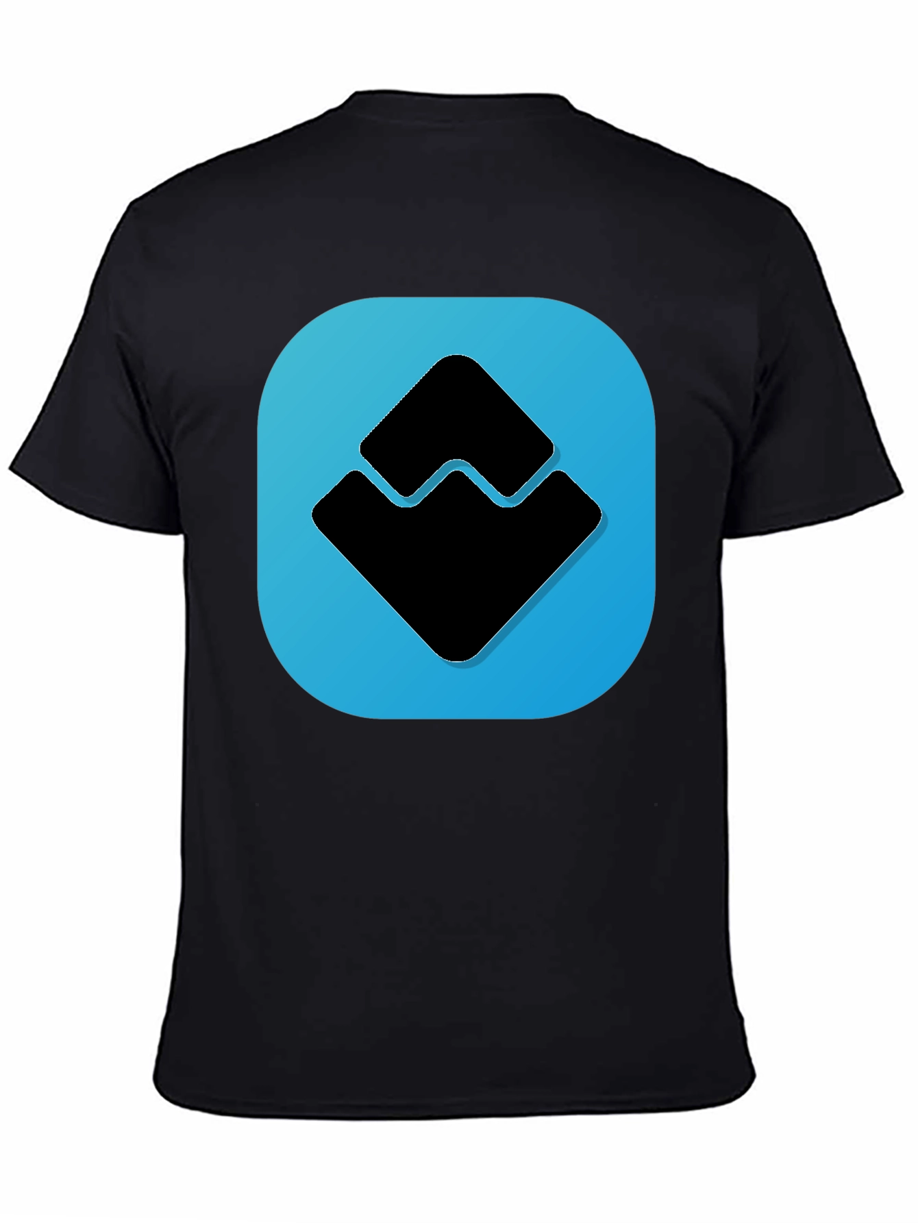 Abstract Graphic Tee - Black Casual Shirt