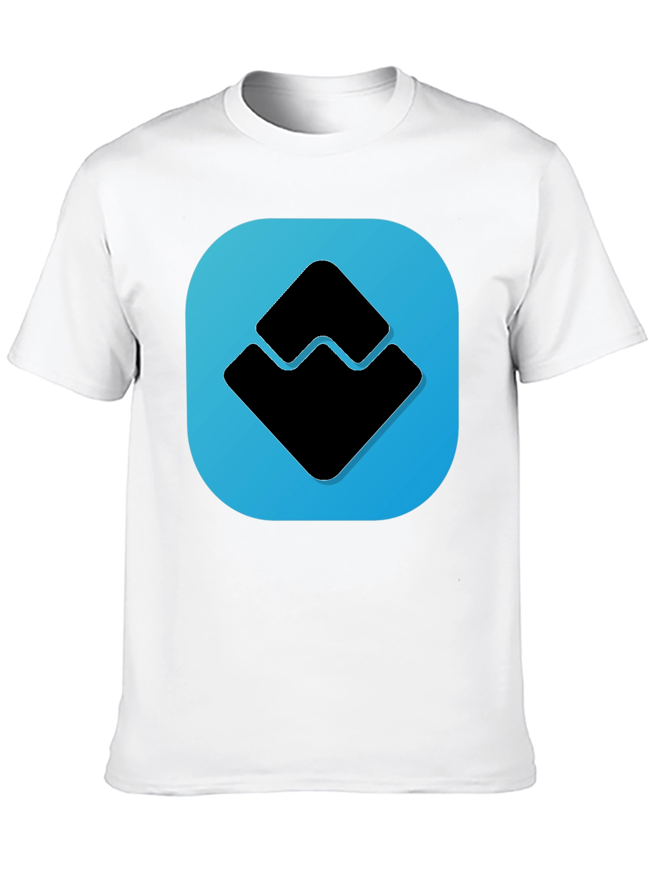 Abstract Graphic Tee - Black Casual Shirt
