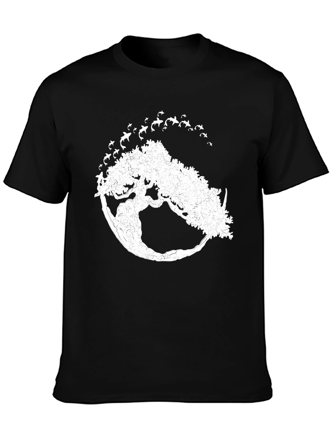 Natures Embrace: Tree & Birds Graphic Tee