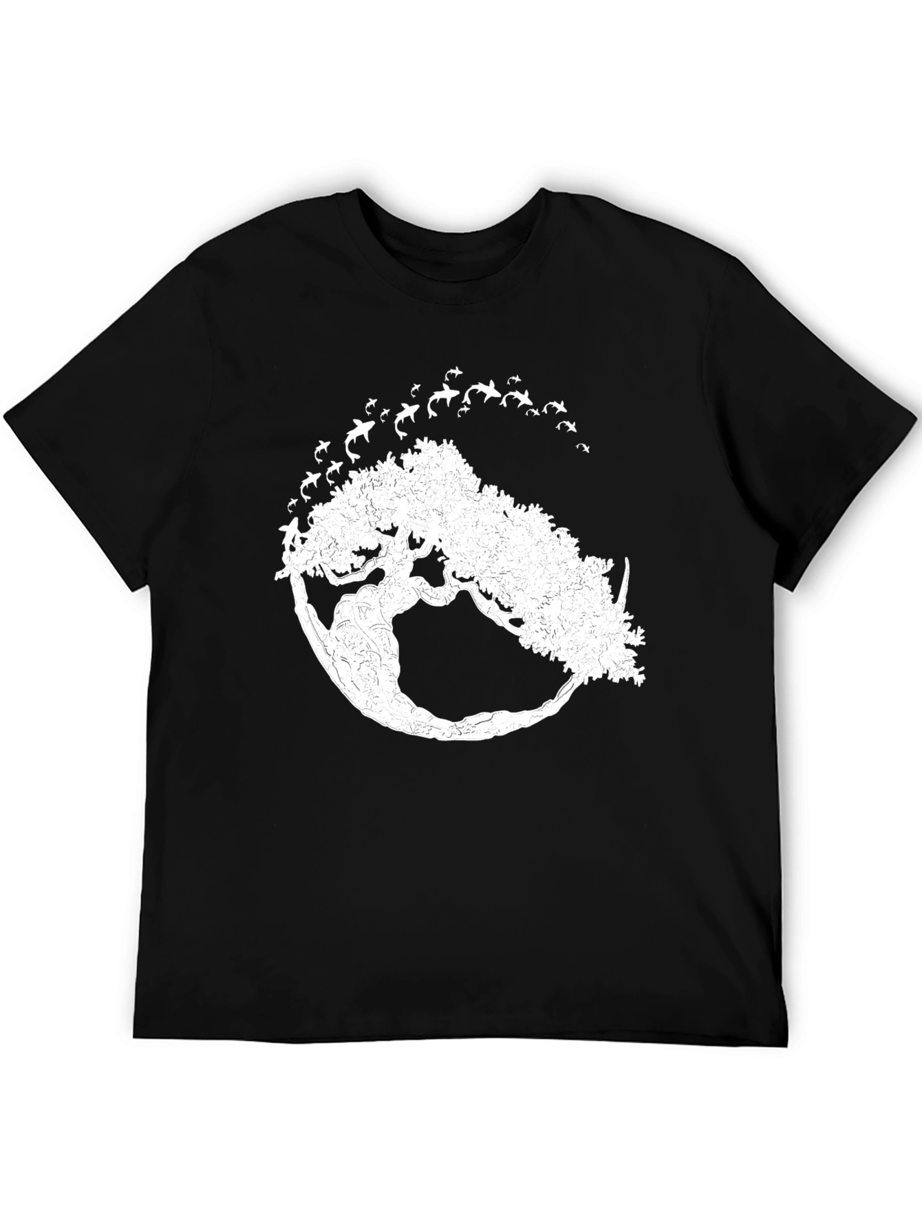 Natures Embrace: Tree & Birds Graphic Tee