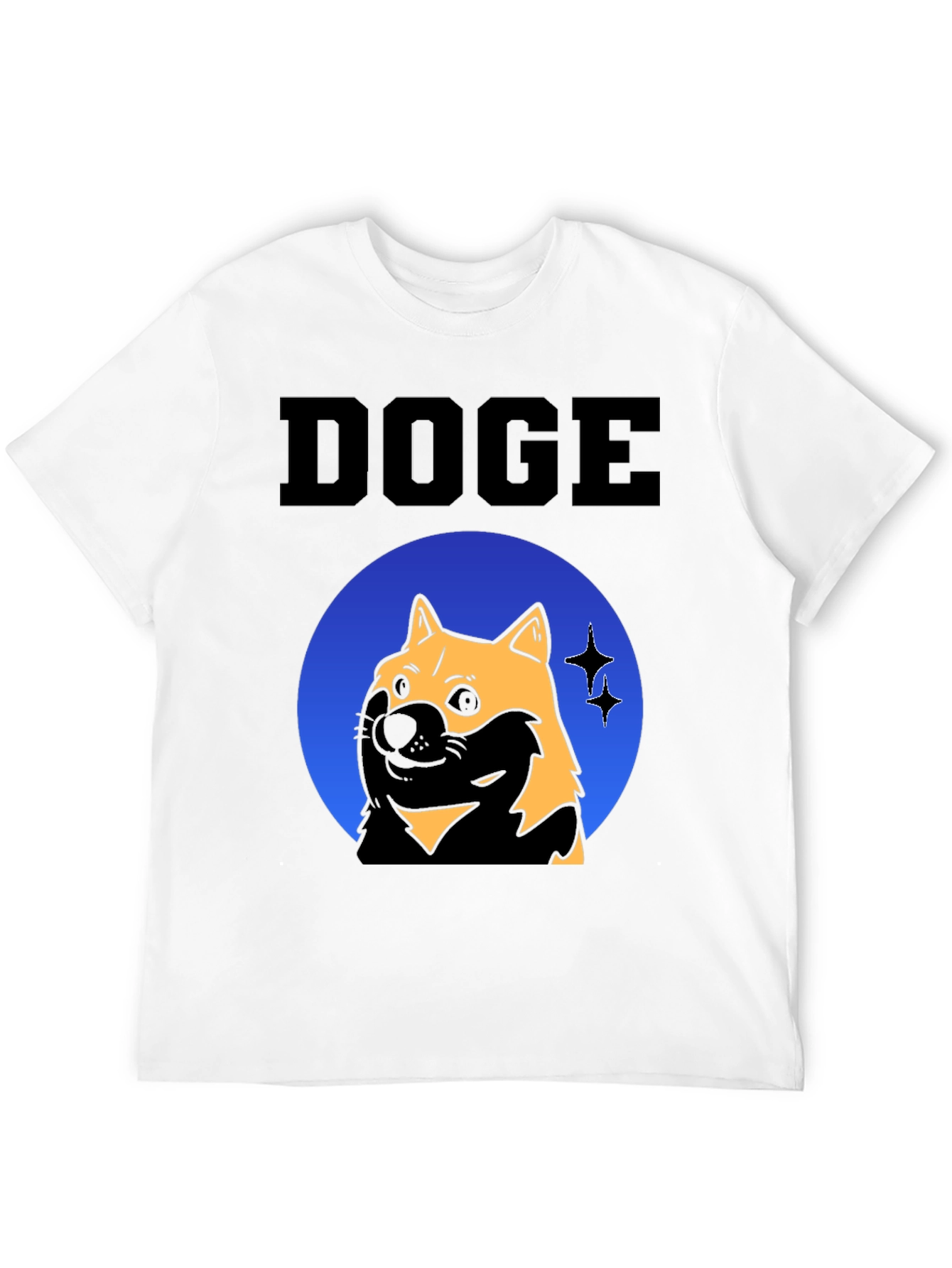 Doge Meme Graphic T-Shirt - Black Cotton Tee