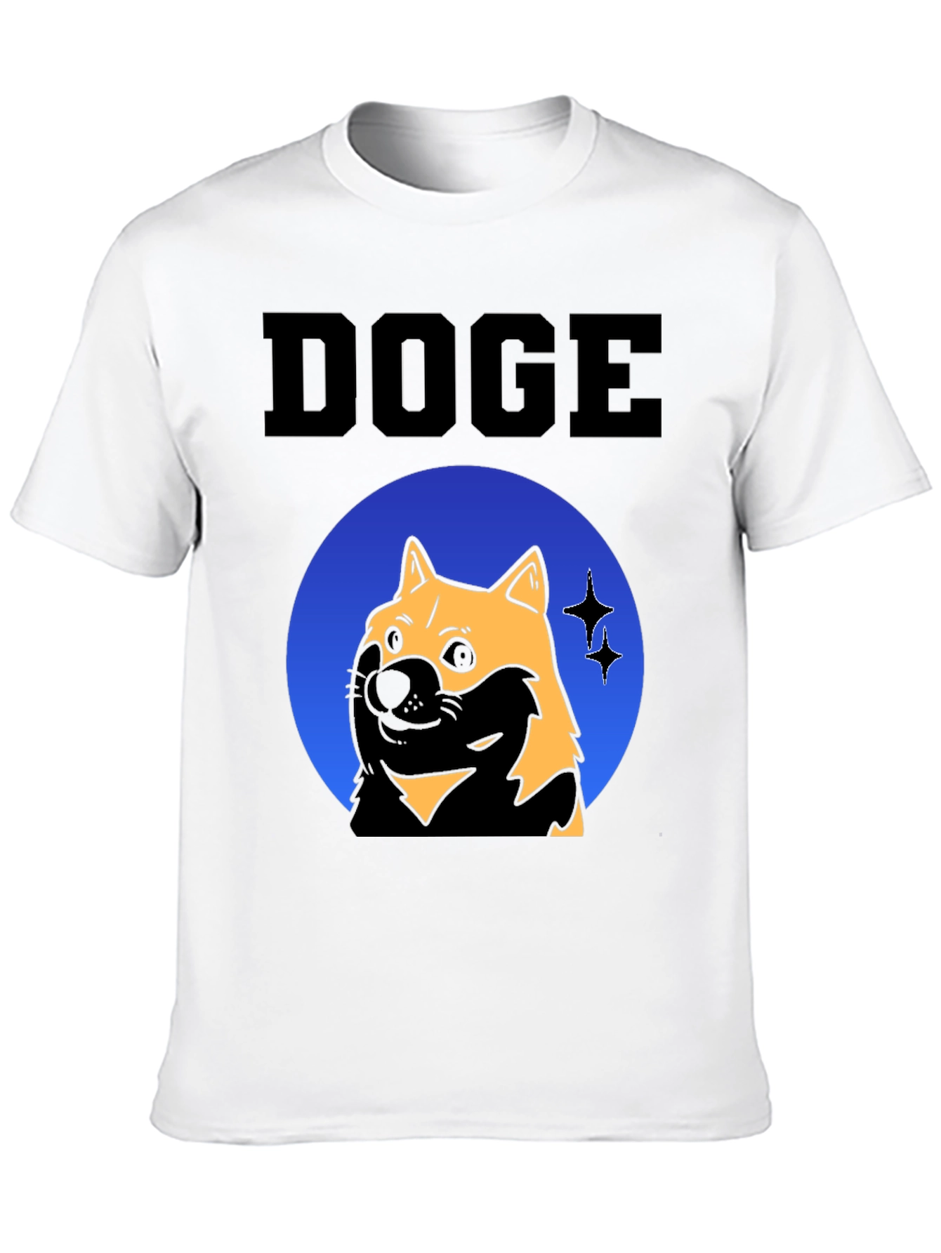 Doge Meme Graphic T-Shirt - Black Cotton Tee