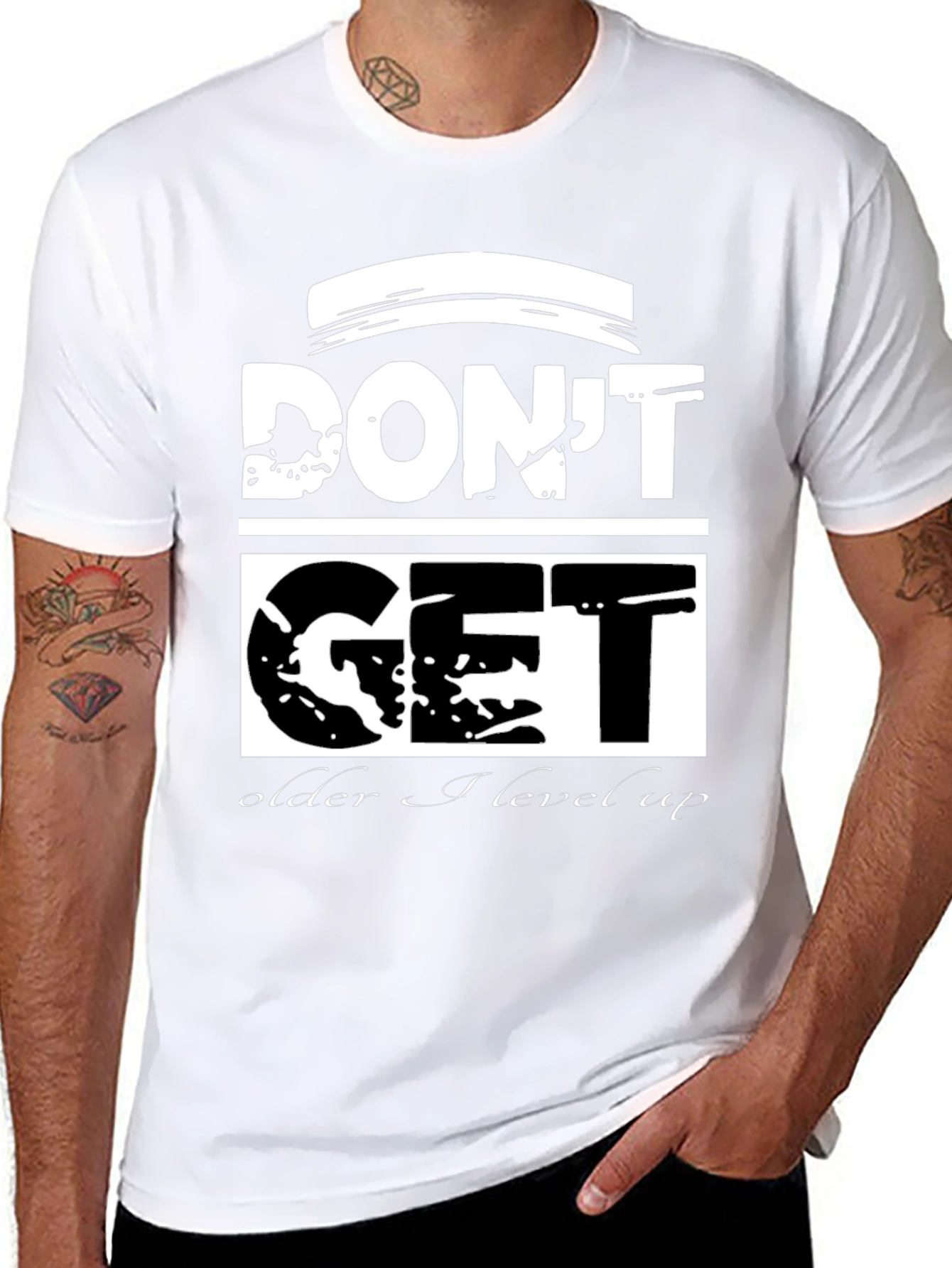 Dont Get Older I Level Up Black T-Shirt