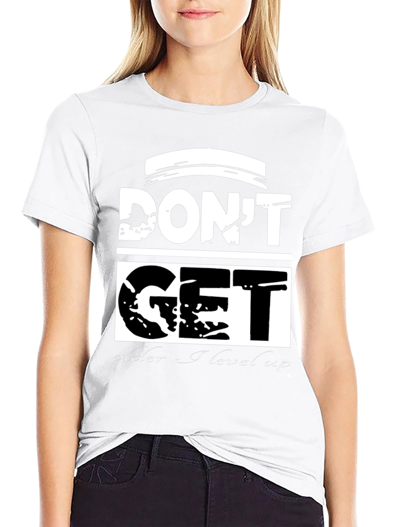Dont Get Older I Level Up Black T-Shirt