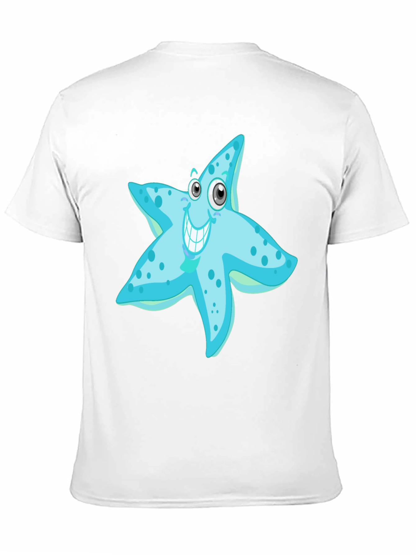 Starfish Graphic Tee - Mens Black Cotton T-Shirt