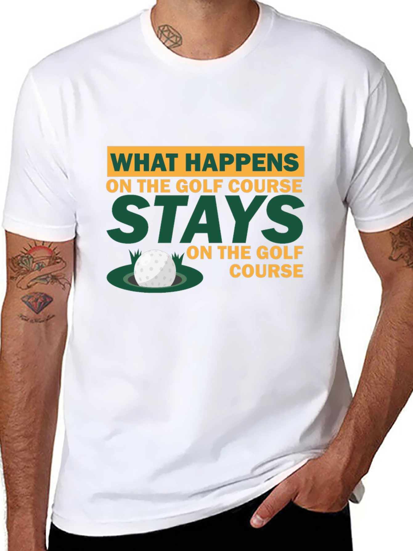 Golf Course Humor T-Shirt - What Happens Stays