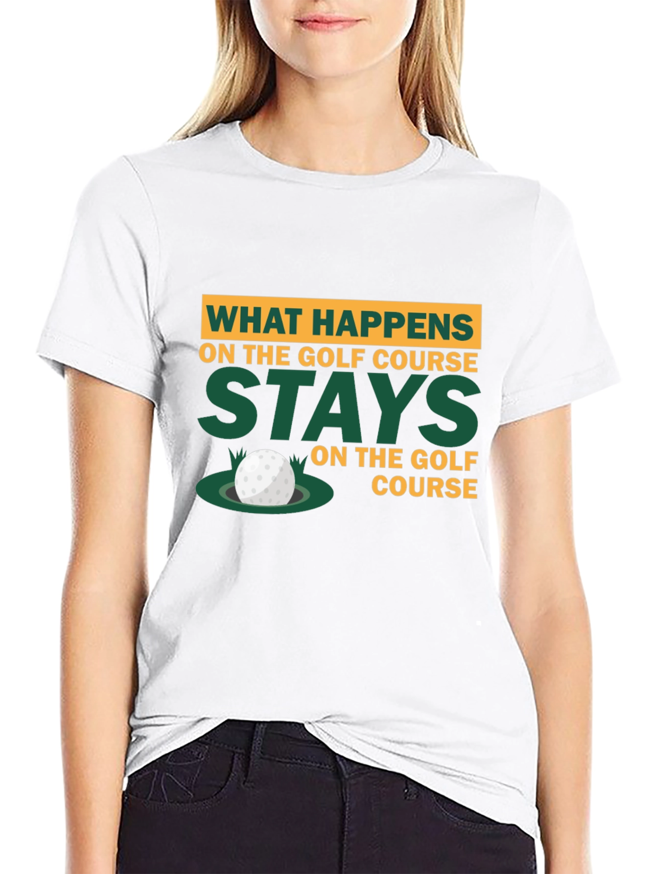 Golf Course Humor T-Shirt - What Happens Stays
