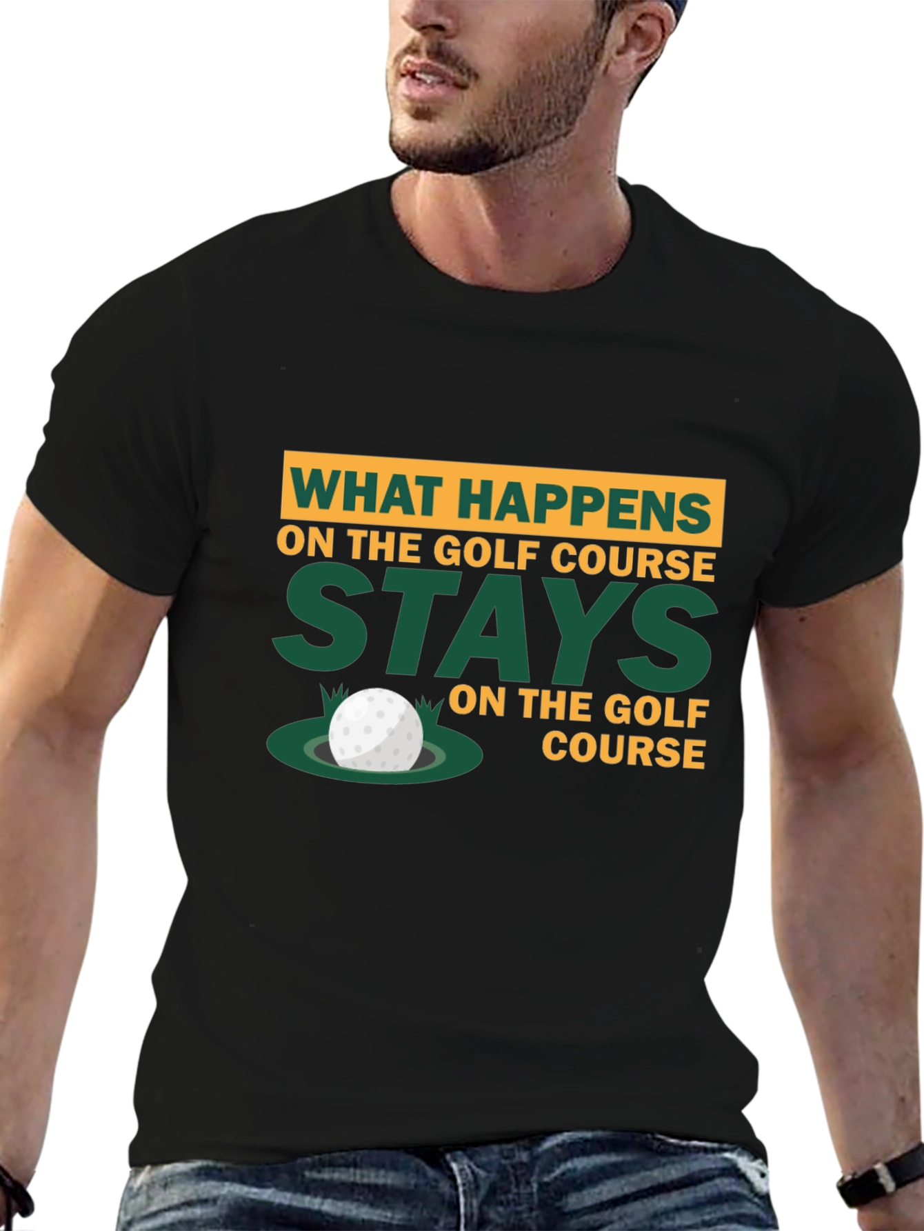 Golf Course Humor T-Shirt - What Happens Stays