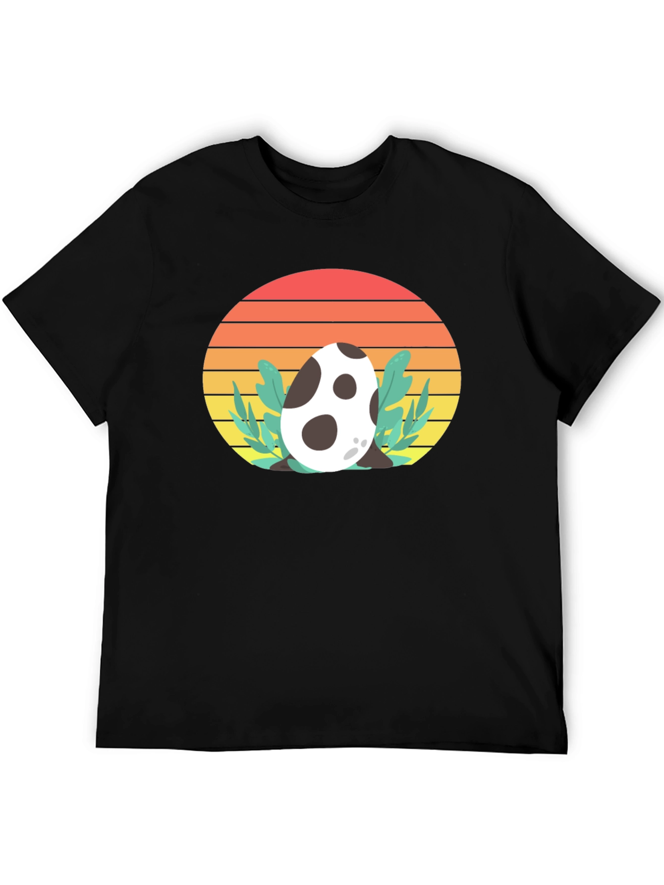 Dino Egg Sunset Tee - Retro Style T-Shirt