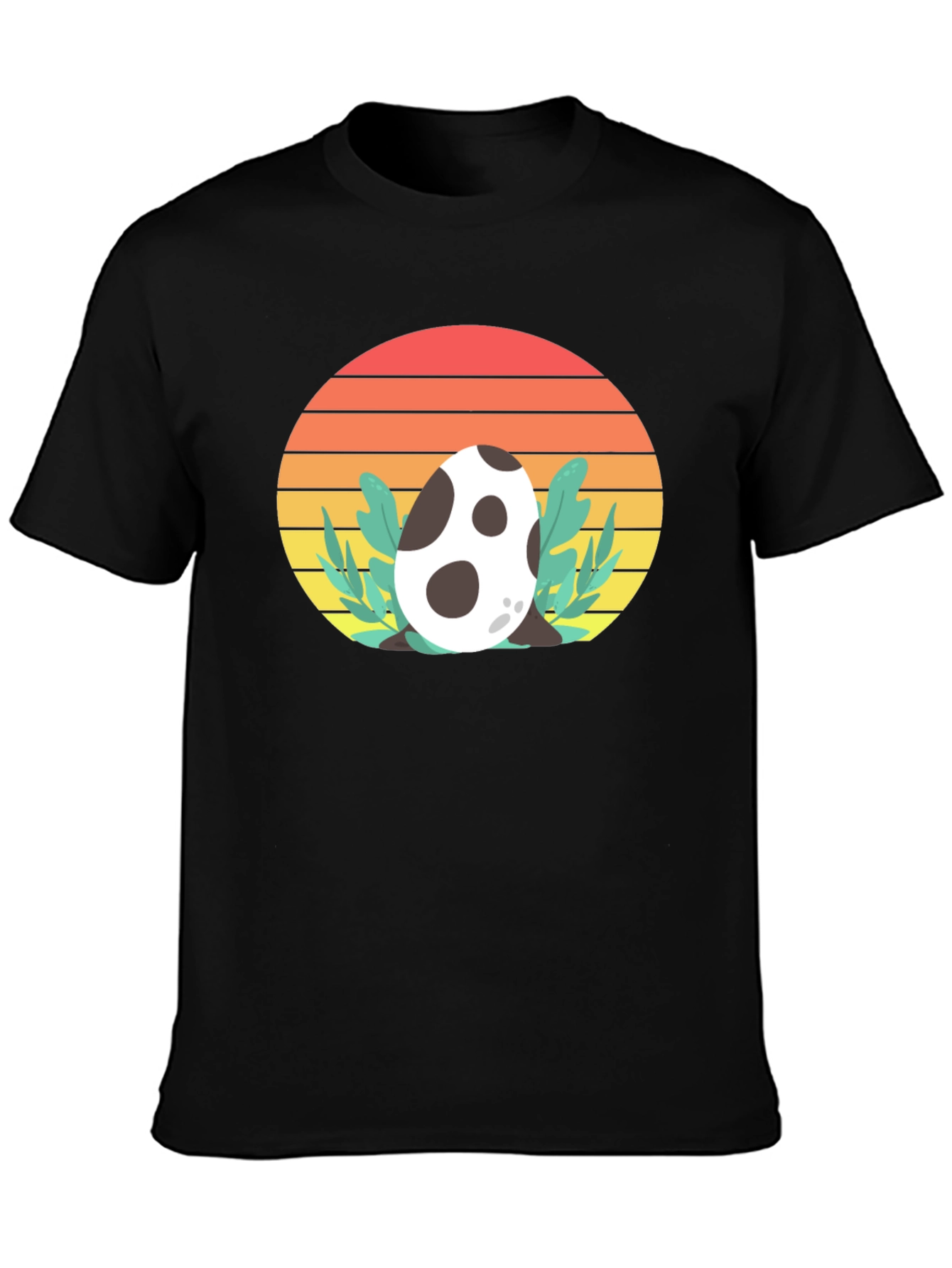 Dino Egg Sunset Tee - Retro Style T-Shirt