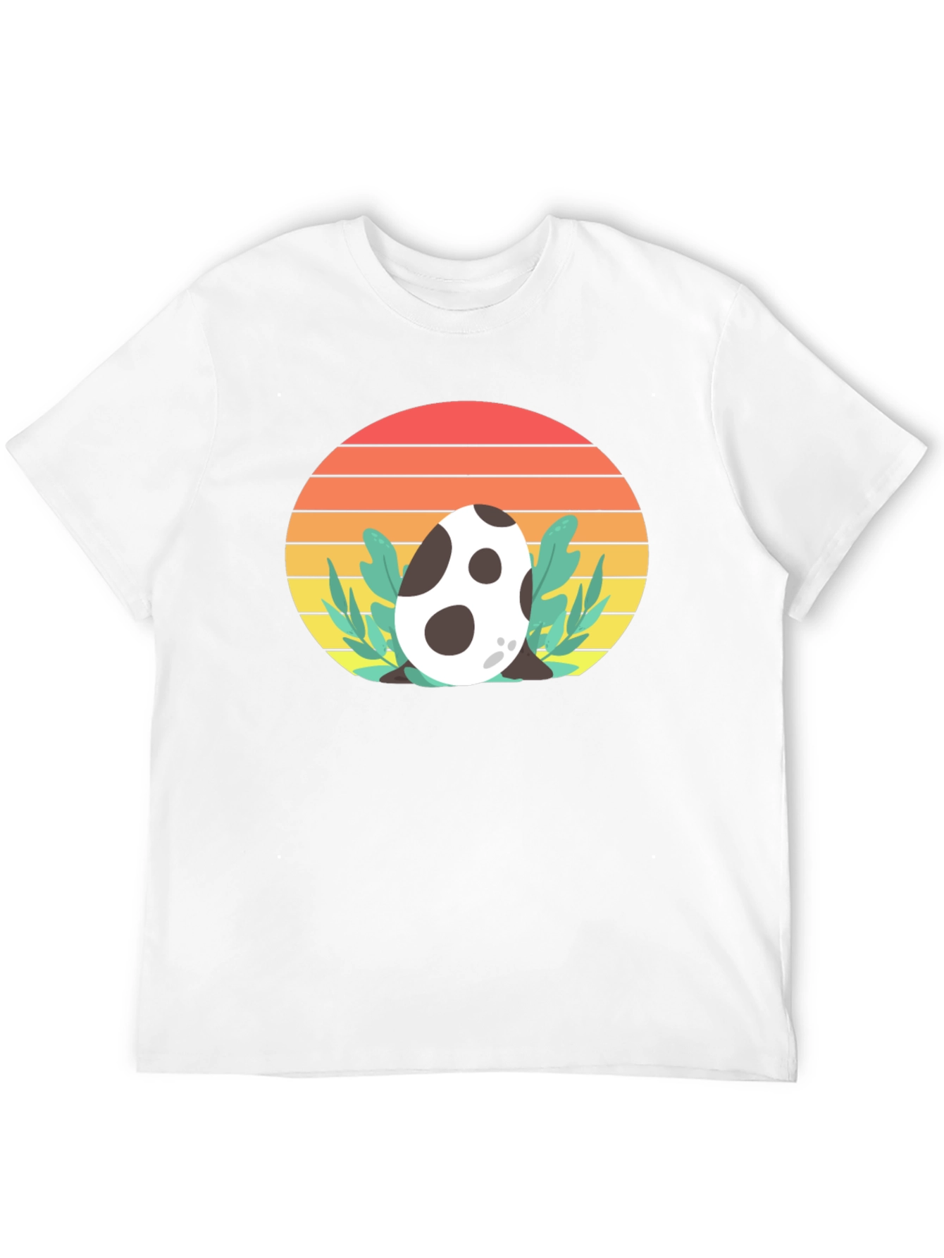 Dino Egg Sunset Tee - Retro Style T-Shirt