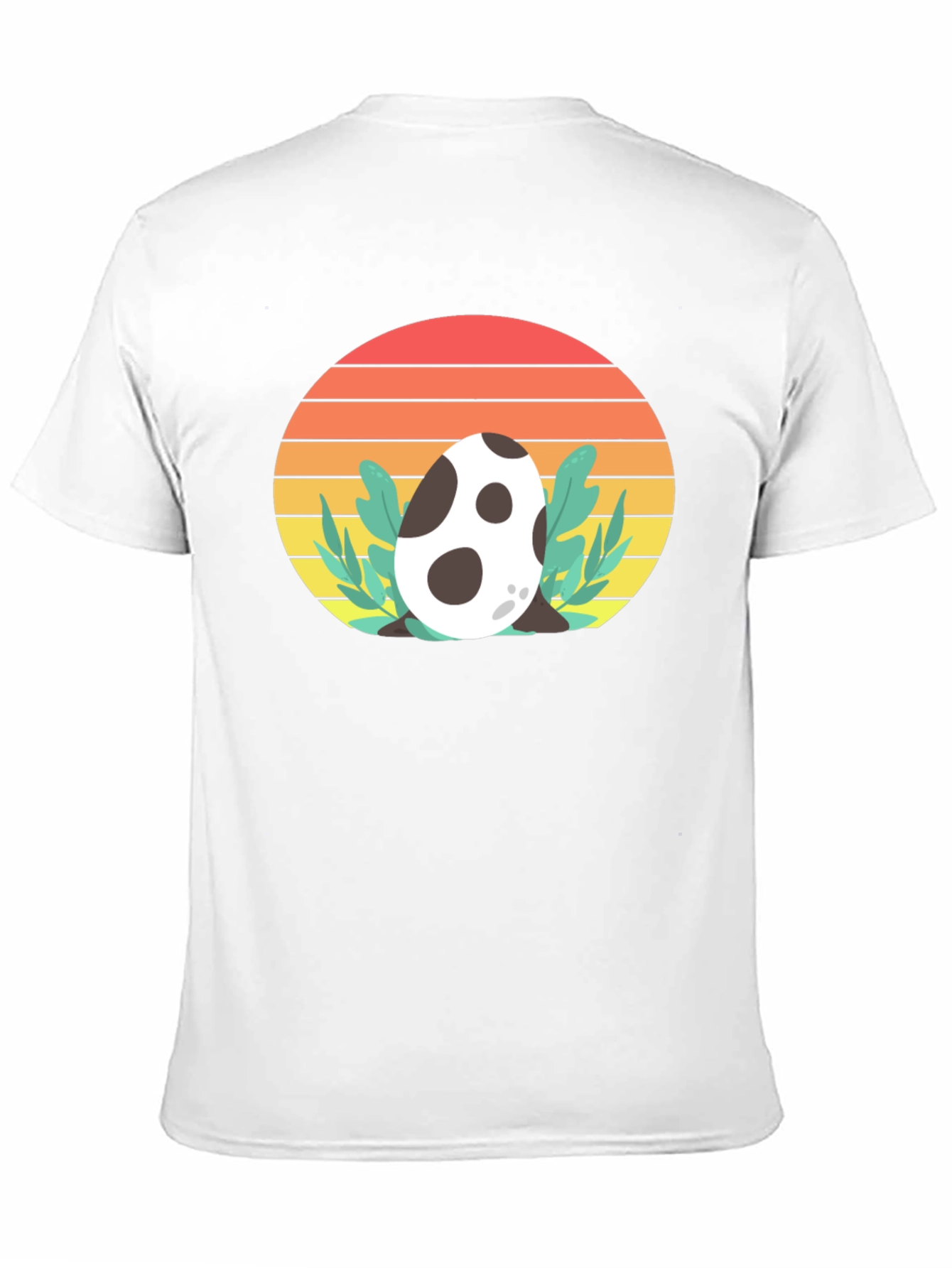 Dino Egg Sunset Tee - Retro Style T-Shirt