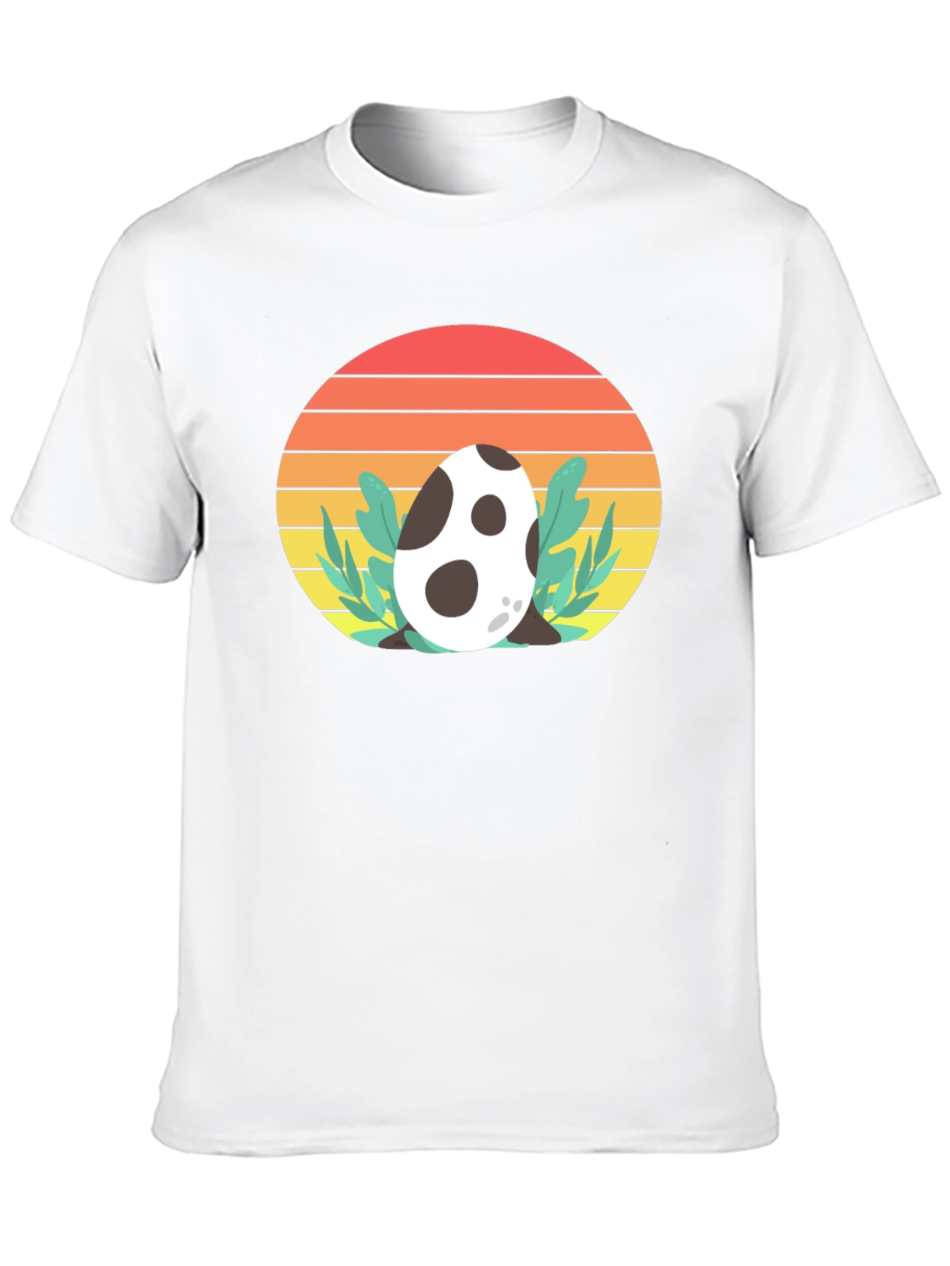Dino Egg Sunset Tee - Retro Style T-Shirt
