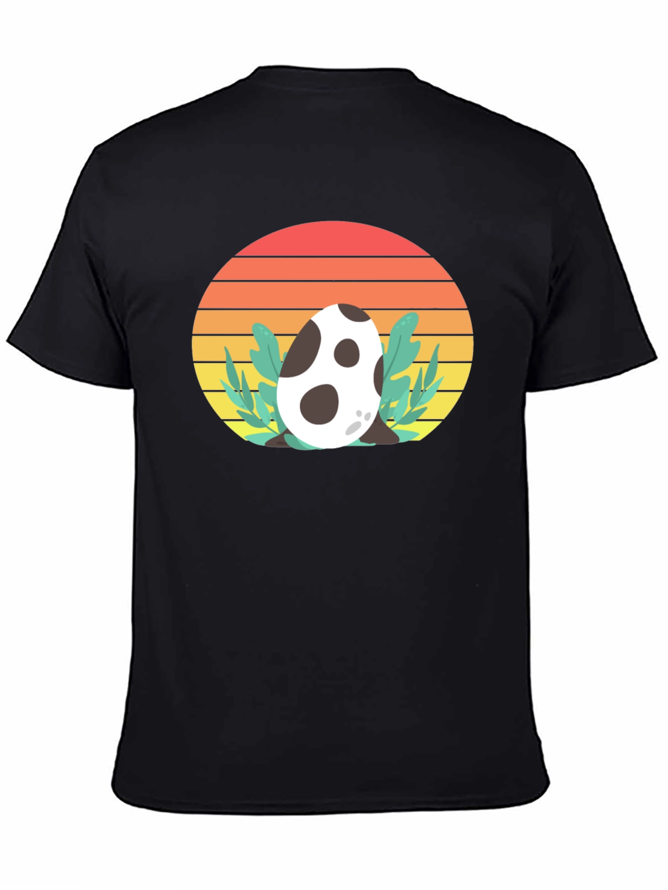 Dino Egg Sunset Tee - Retro Style T-Shirt