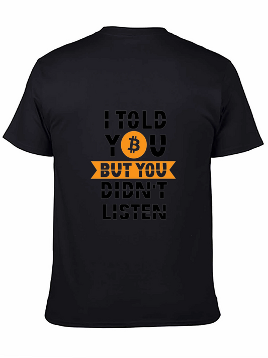Bitcoin Cryptocurrency Graphic T-Shirt