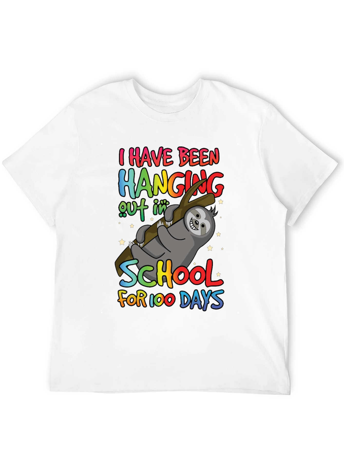 100 Days of School Sloth T-Shirt