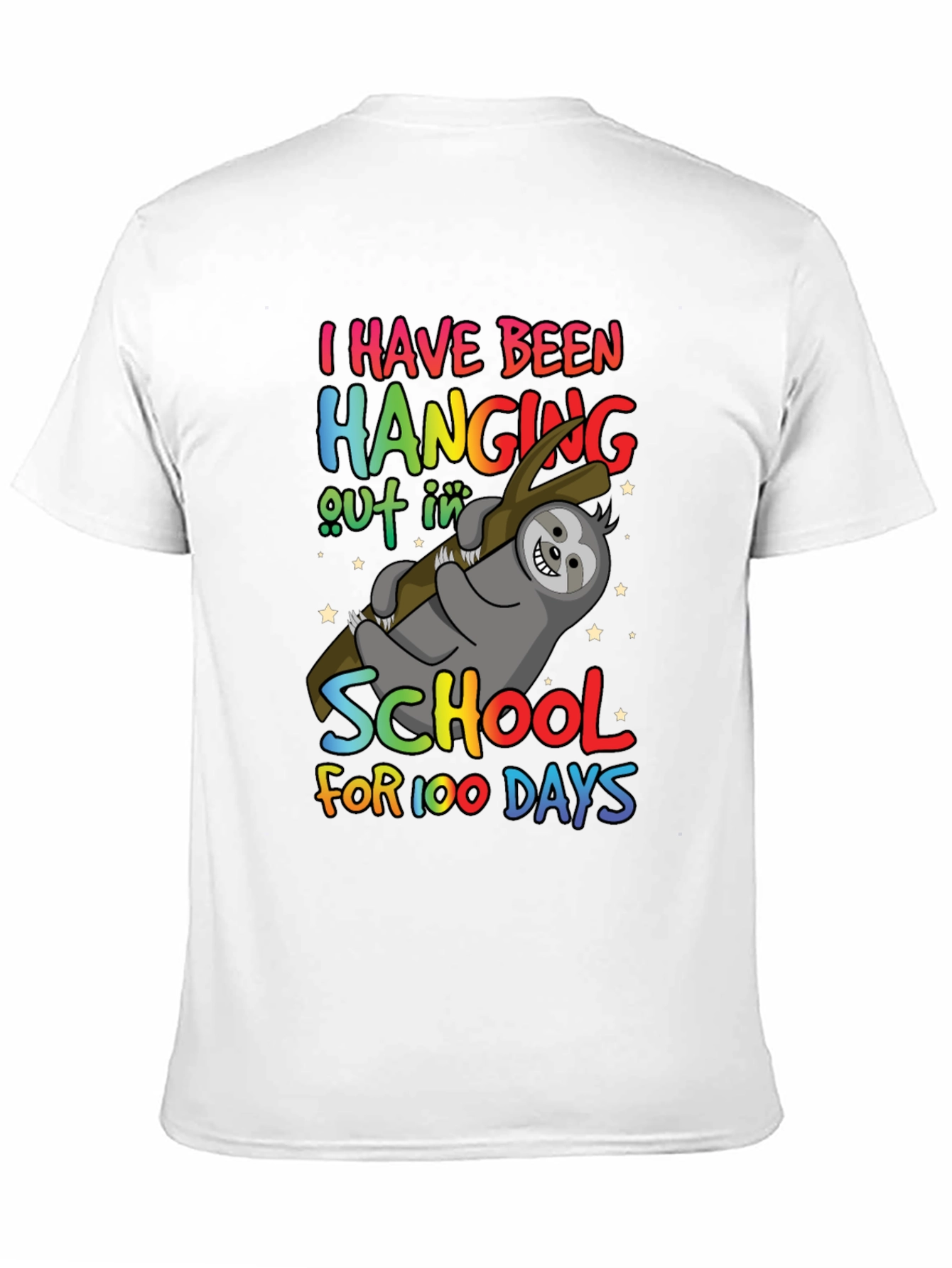 100 Days of School Sloth T-Shirt