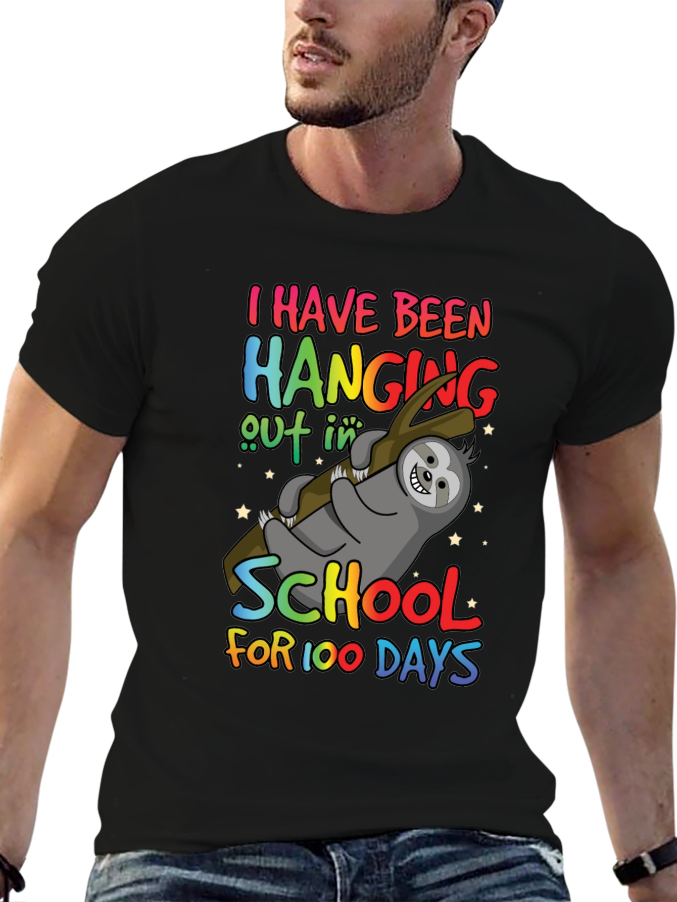 100 Days of School Sloth T-Shirt