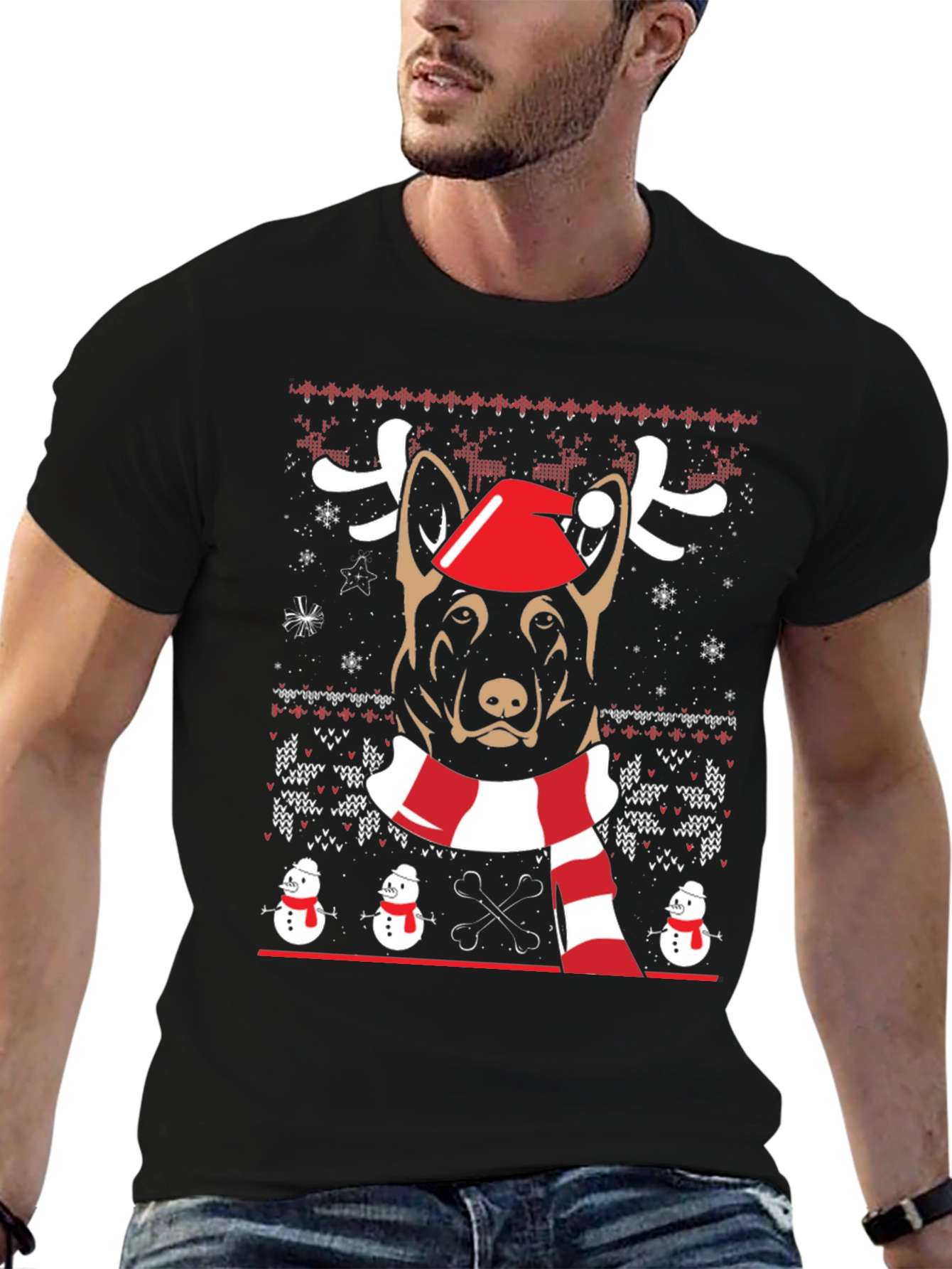Dog Christmas Sweater T-Shirt