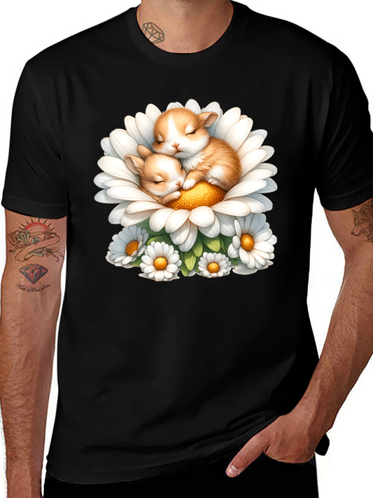 Cute Kittens in Daisy T-Shirt