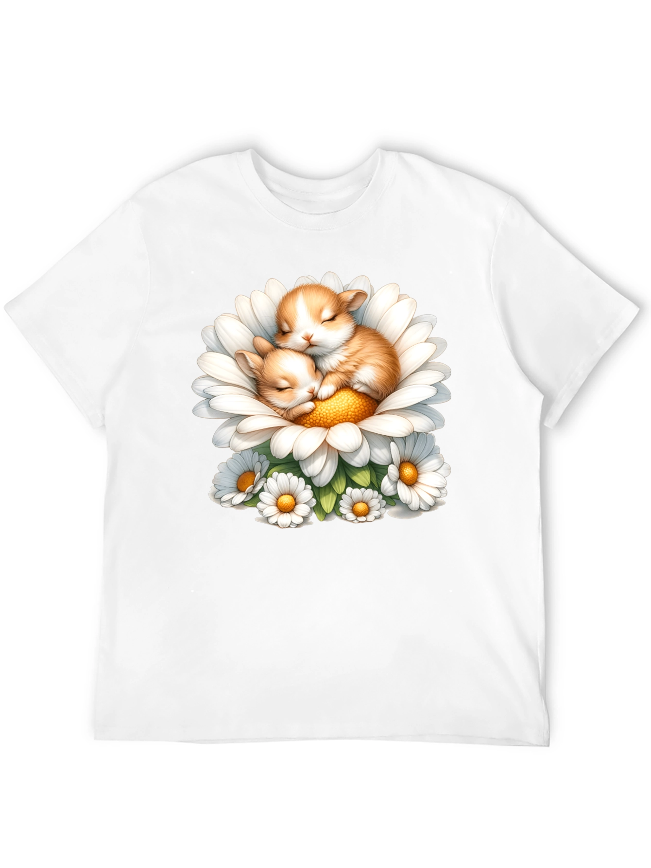 Cute Kittens in Daisy T-Shirt